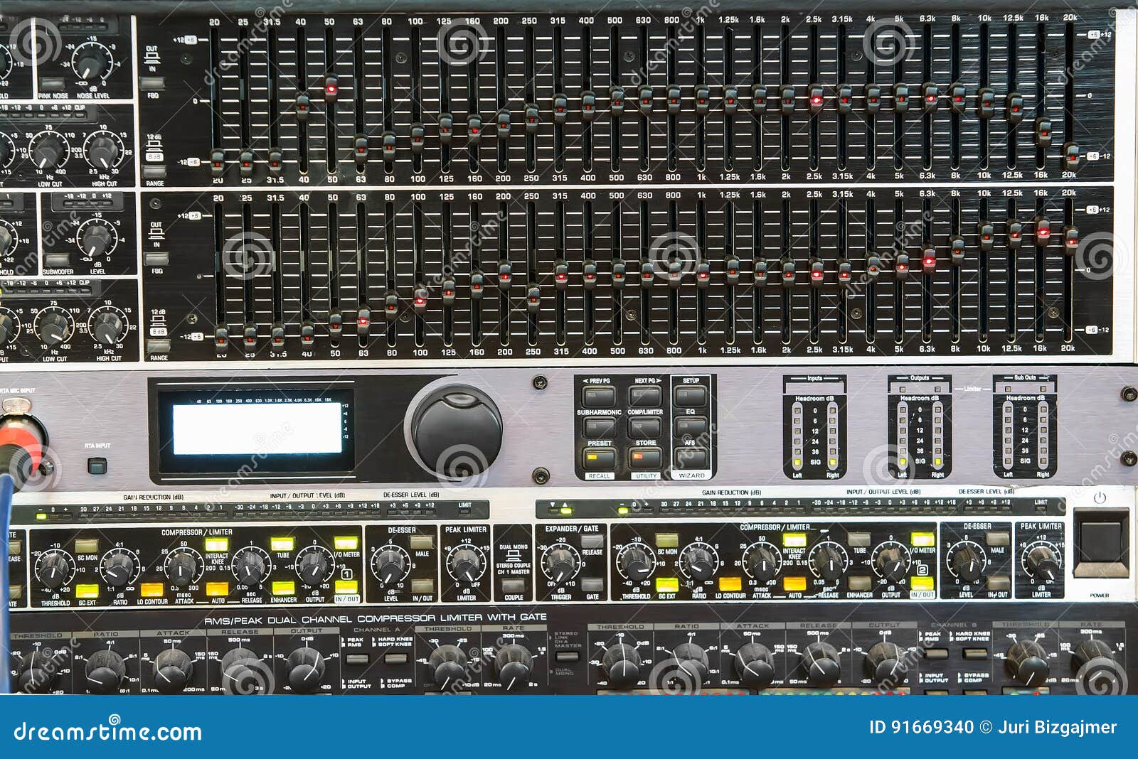 Electronic Music Mixing Console Stock Photo Image of producer