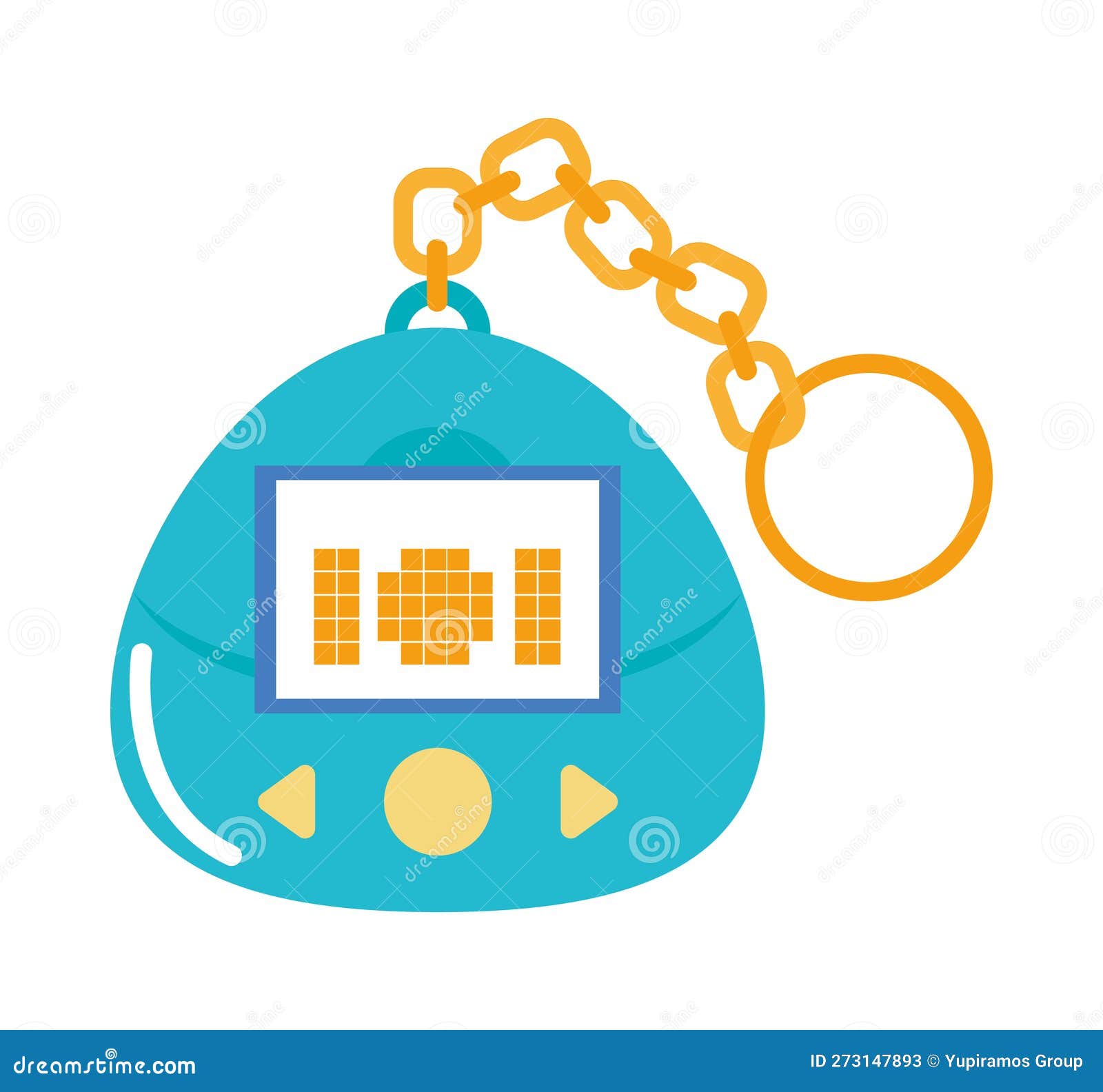 Electronic pet retro style stock vector. Illustration of cartoon