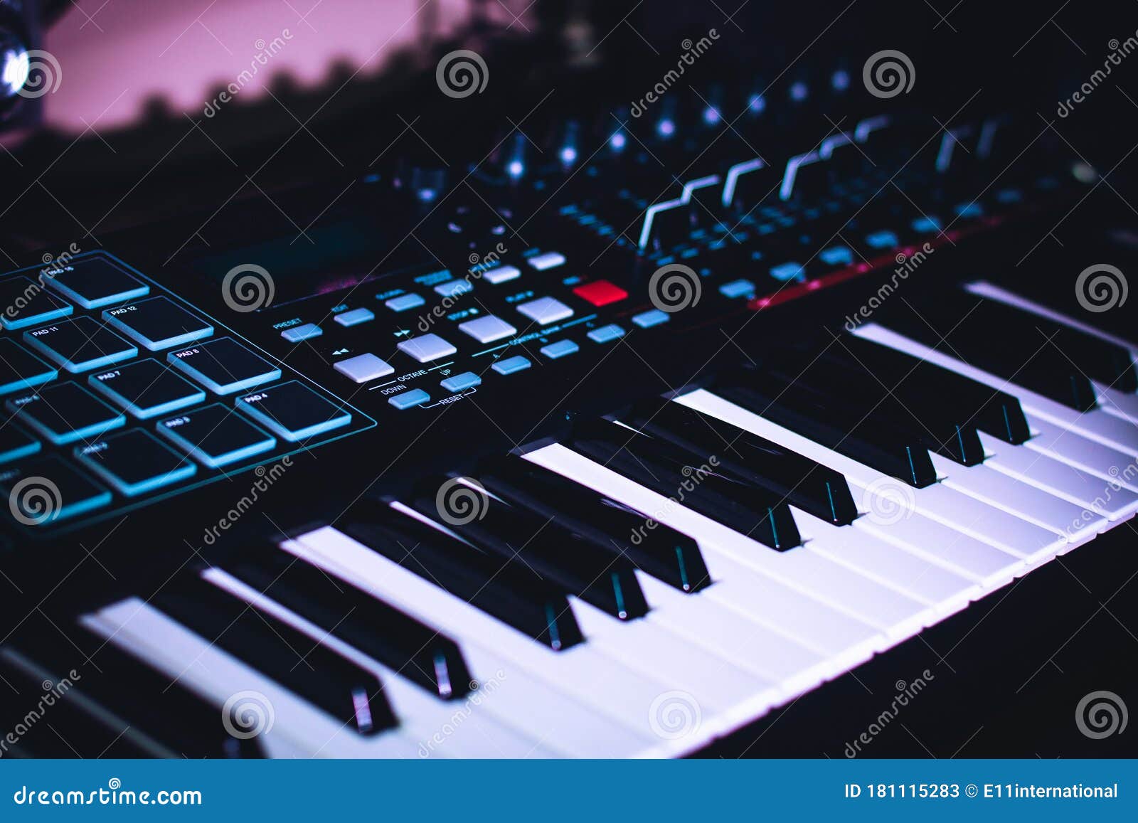 Virtual Piano Keyboard Stock Photo, Picture and Royalty Free Image