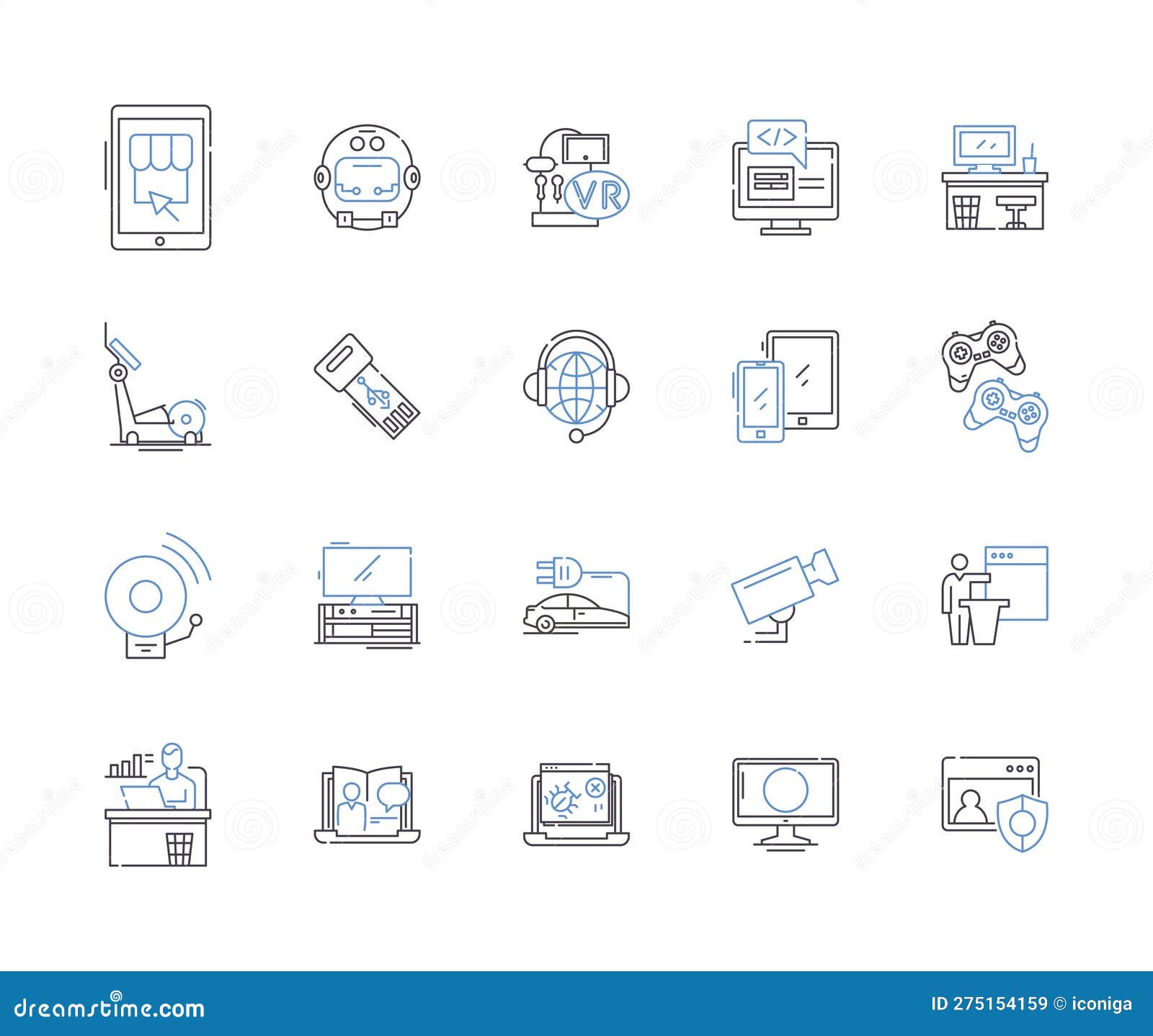 electronic production outline icons collection. electronics, production, manufacturing, assembly, , pcb, soldering