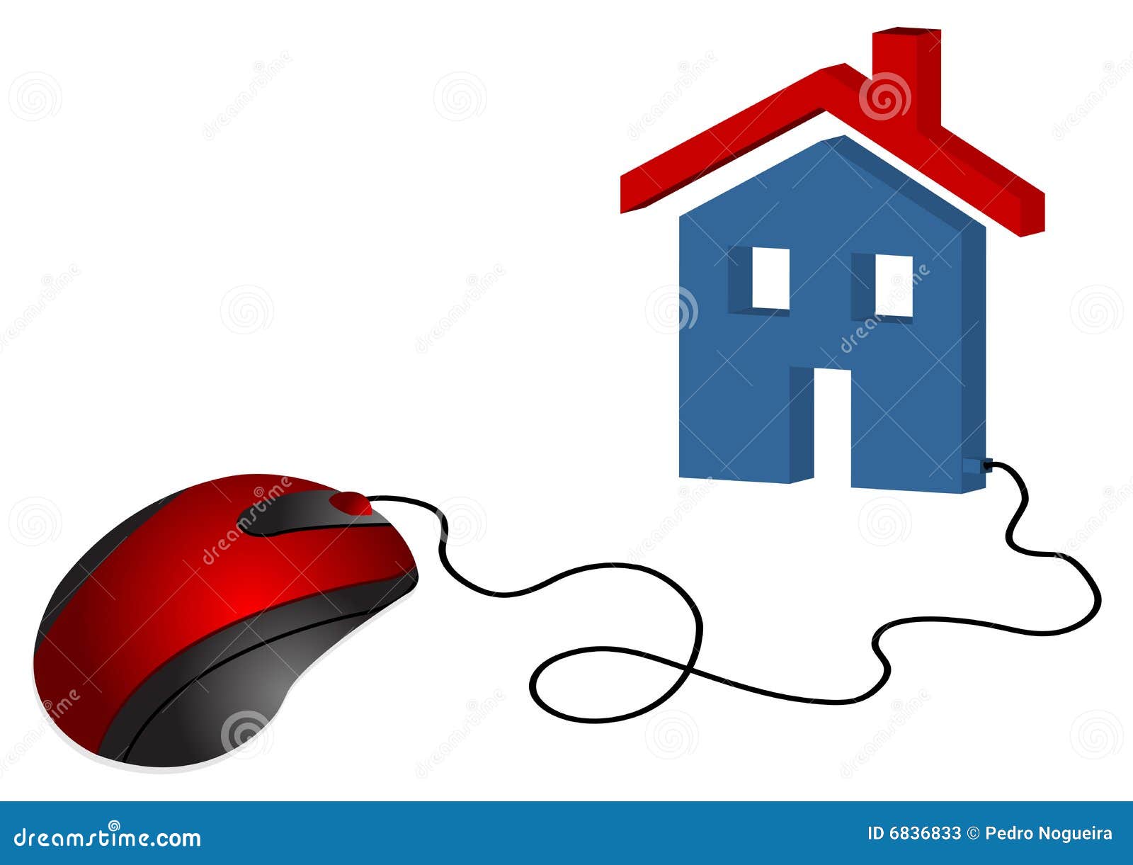 Electronic Real Estate Commerce Stock Vector Illustration of estate