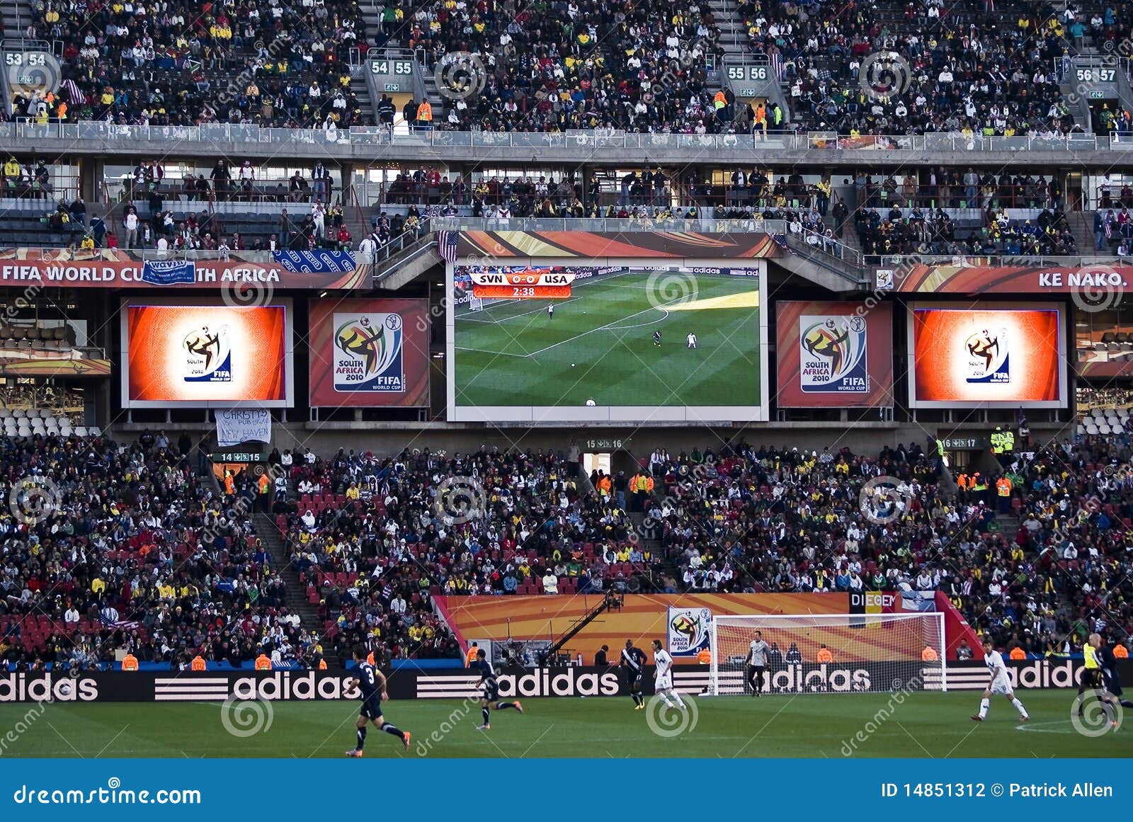 Electronic Scoreboard - FIFA WC Editorial Photography