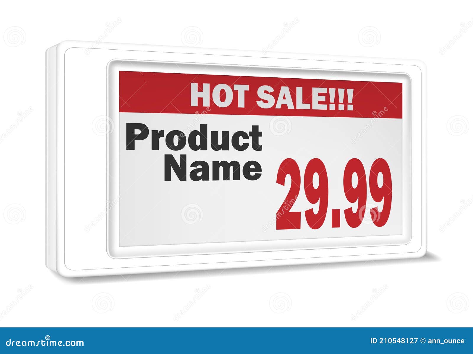 Electronic Shelf Label, Realistic Vector Mockup. Information E-paper  Display for Retail Store Price Tags, Template Stock Vector - Illustration  of exhibition, offer: 210548127