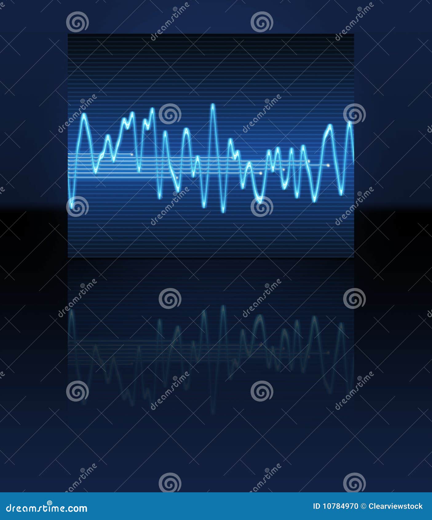 electronic sine sound wave