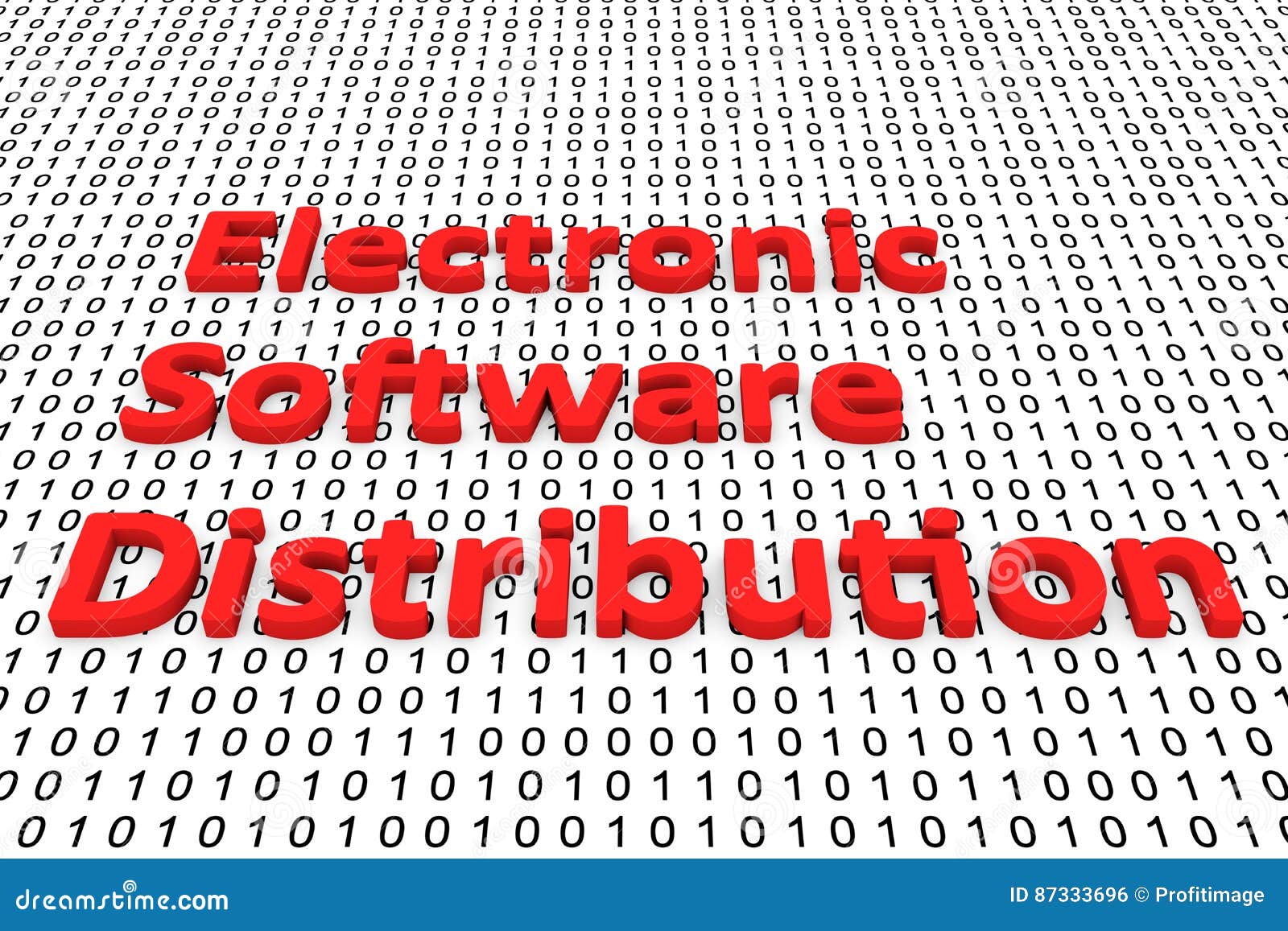 Electronic Software Distribution Stock Illustration Illustration of