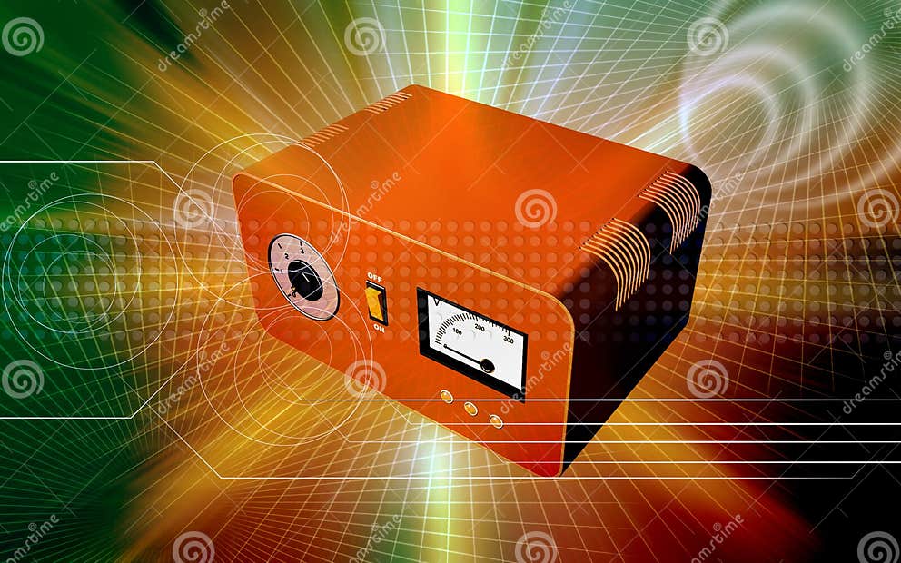 Electronic stabilizer stock illustration. Illustration of digital 7610797