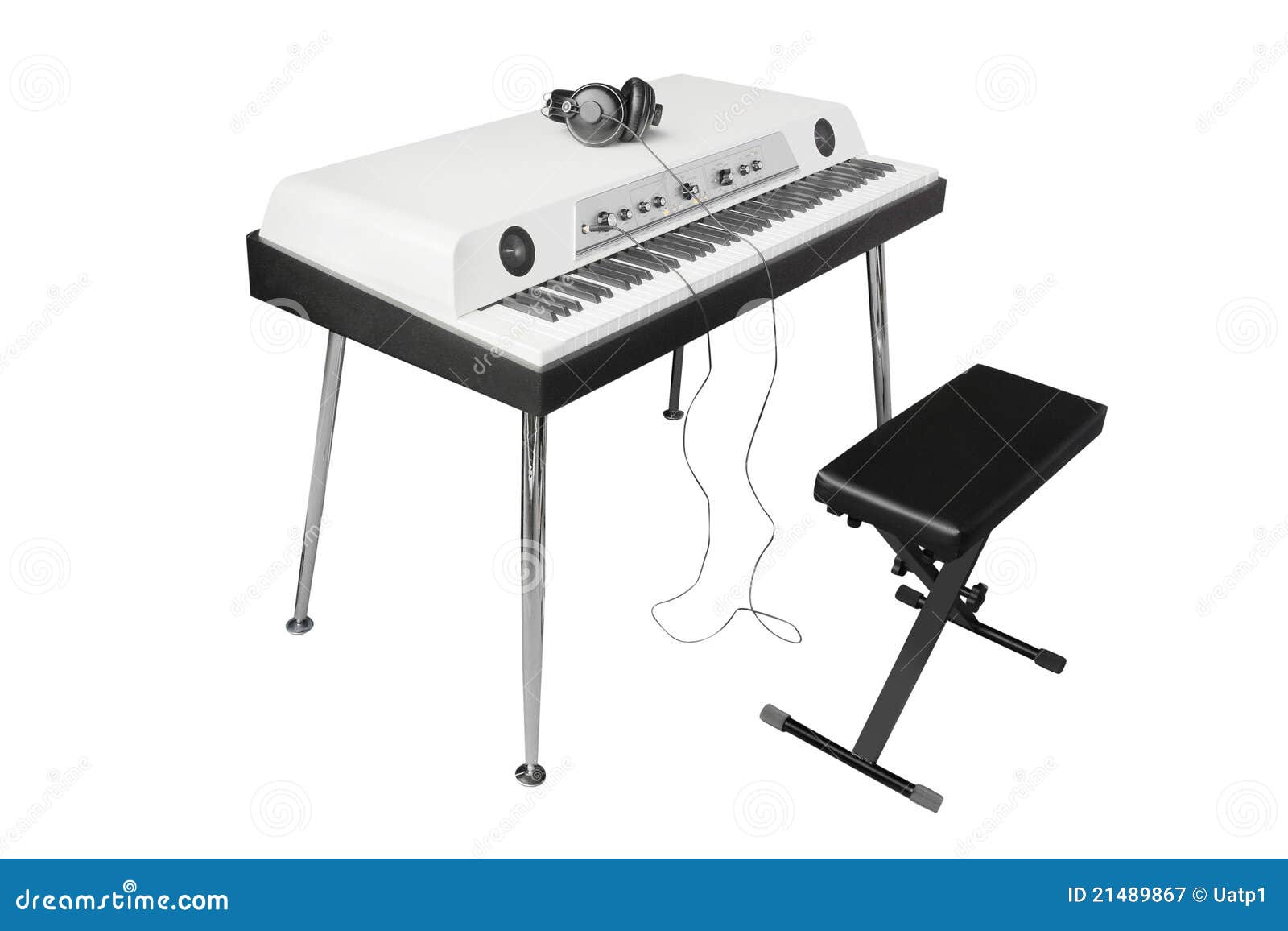 Electronic synthesizer stock image. Image of concert 21489867