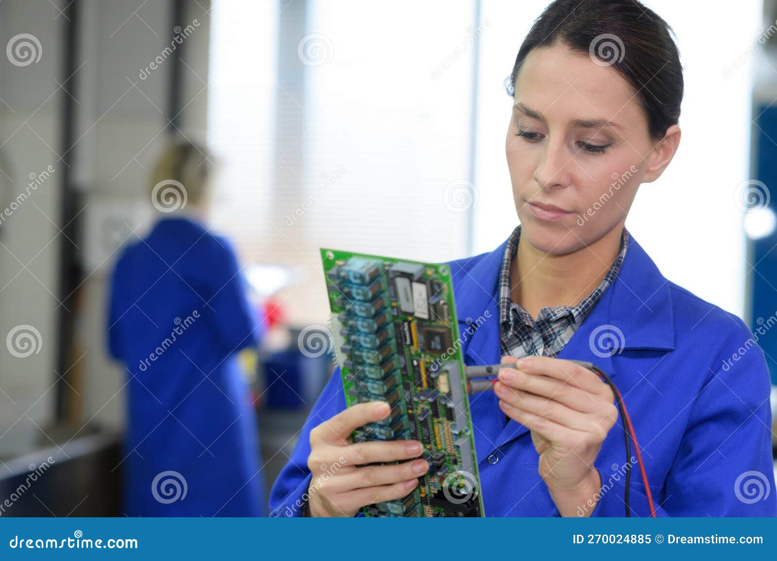 Electronic Technician at Work Stock Image Image of industry