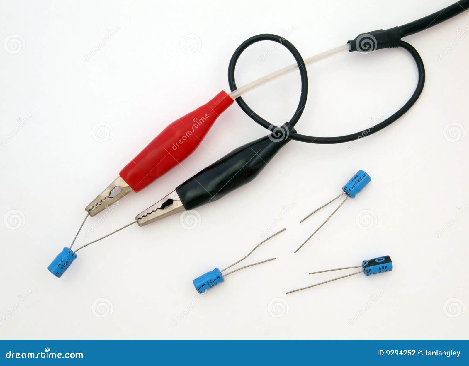 Electronic test leads. stock photo. Image of design, digitally 9294252