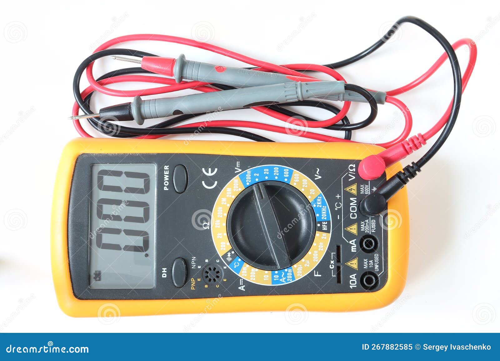 Electronic Tester on a Light Background. Stock Image Image of