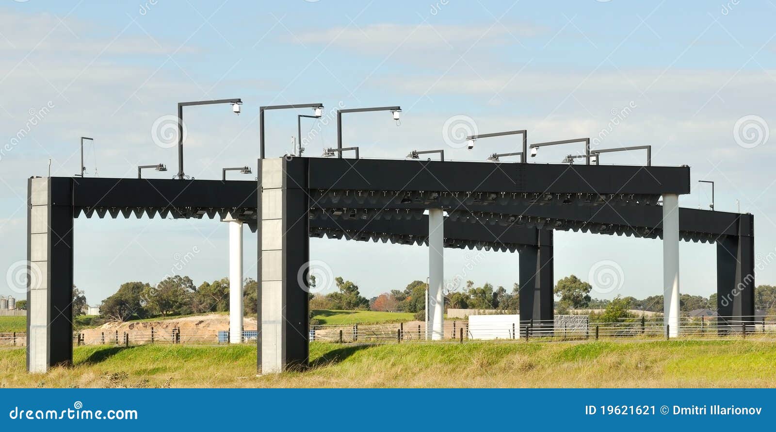 Electronic toll gates stock image. Image of electronic 19621621