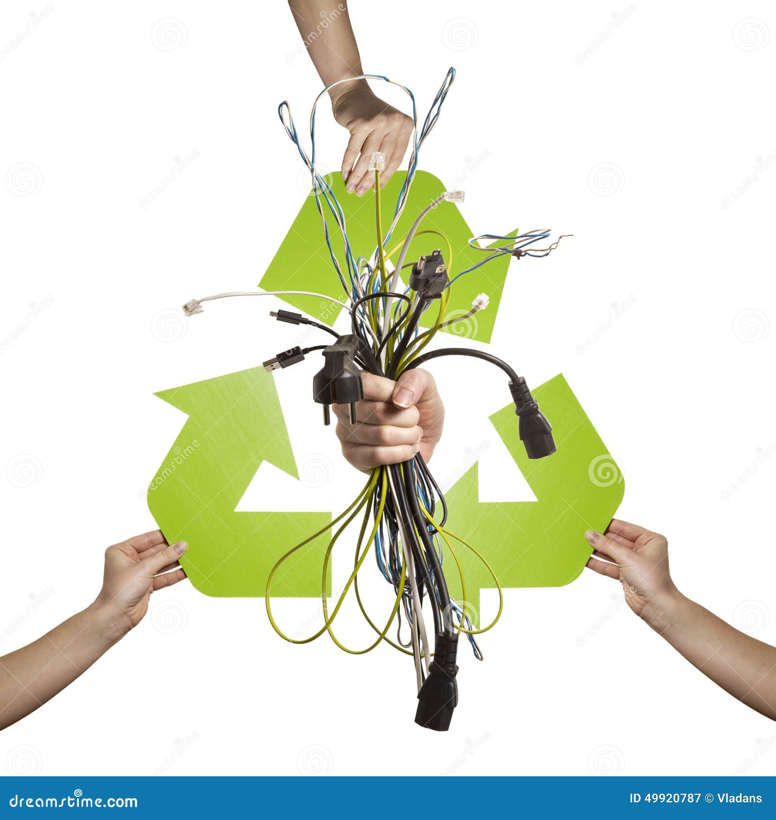 Recycling Electronic Boards, Dollar Bill. RoyaltyFree Stock