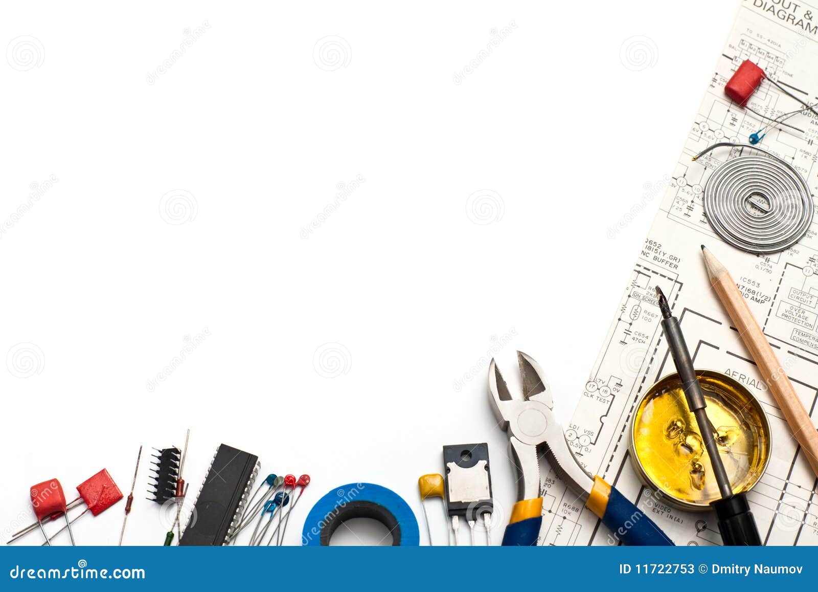 Electronics background stock image. Image of metal, diagnose - 11722753