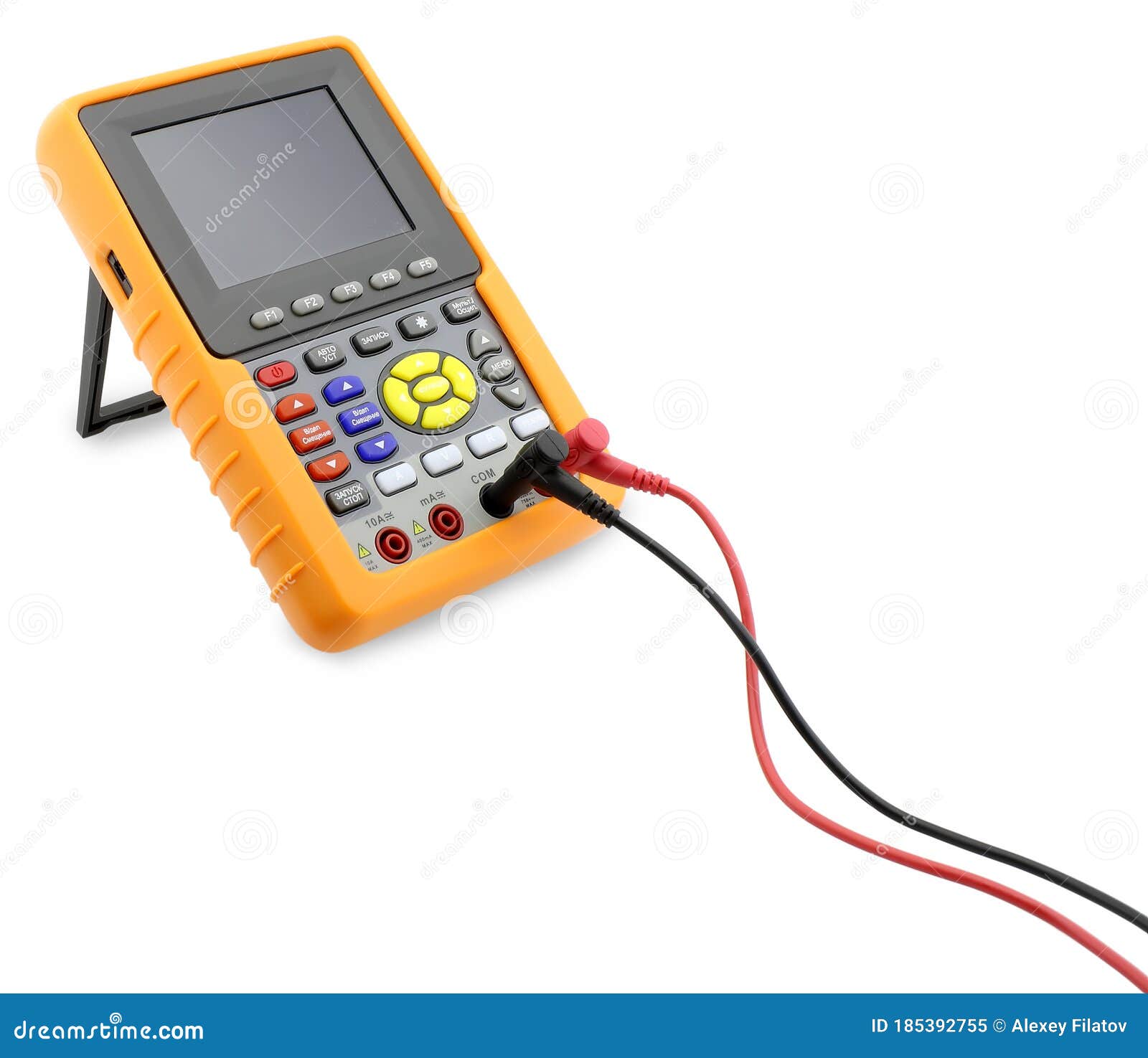 Digital Multimeter Instrument Isolated on White Background Stock Image