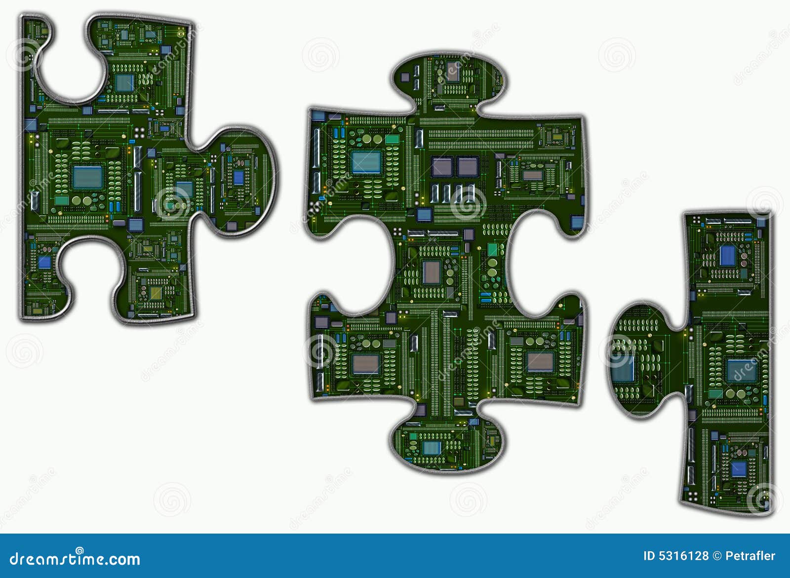 Electronics Jigsaw stock illustration. Illustration of digital 5316128