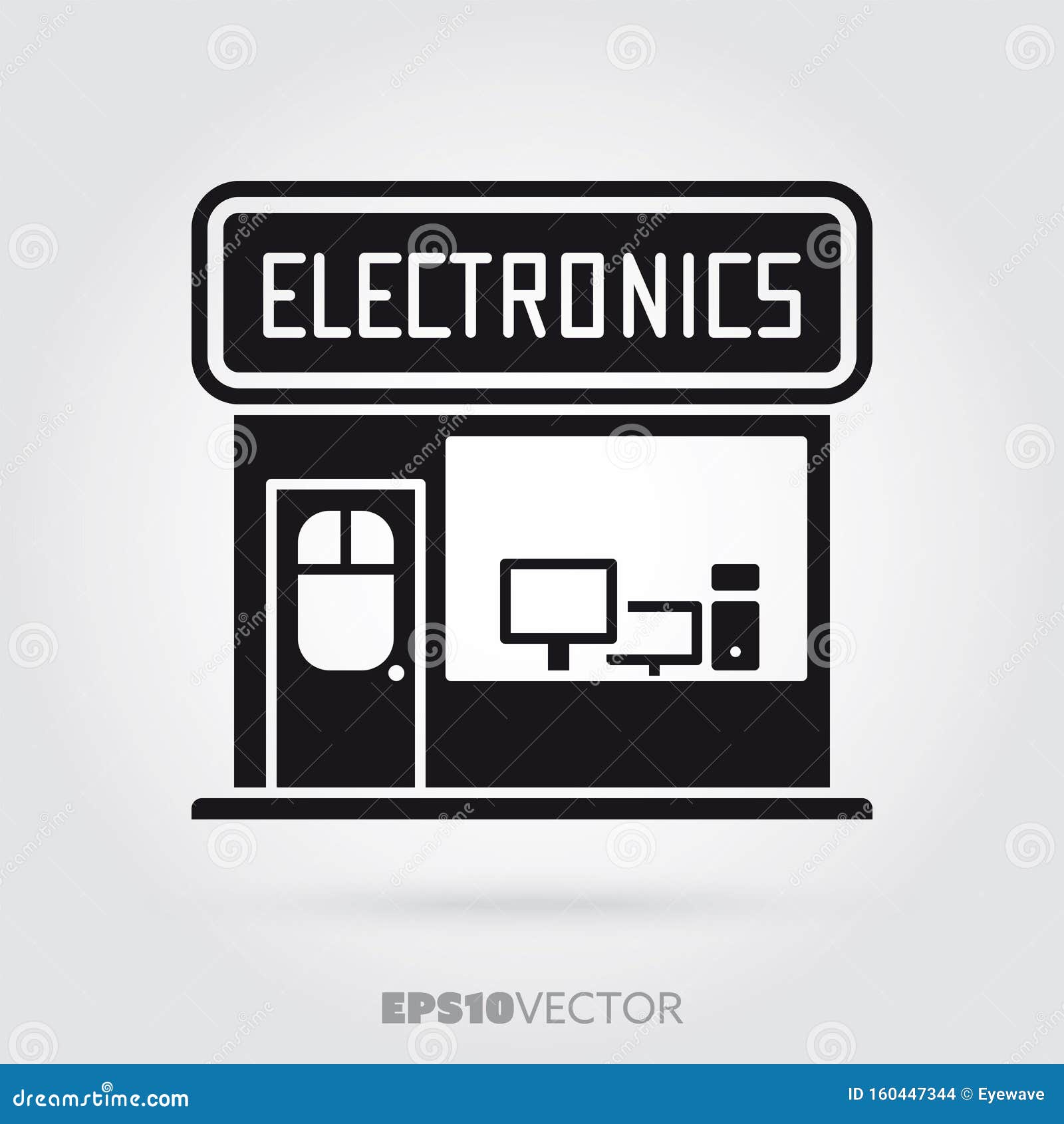 Electronics Store Vector Glyph Icon Stock Vector Illustration of