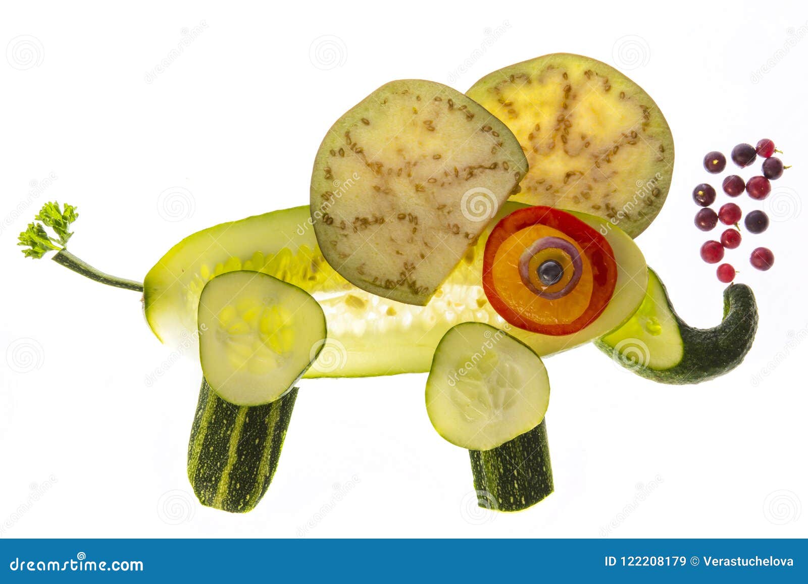 elefant from vegetable