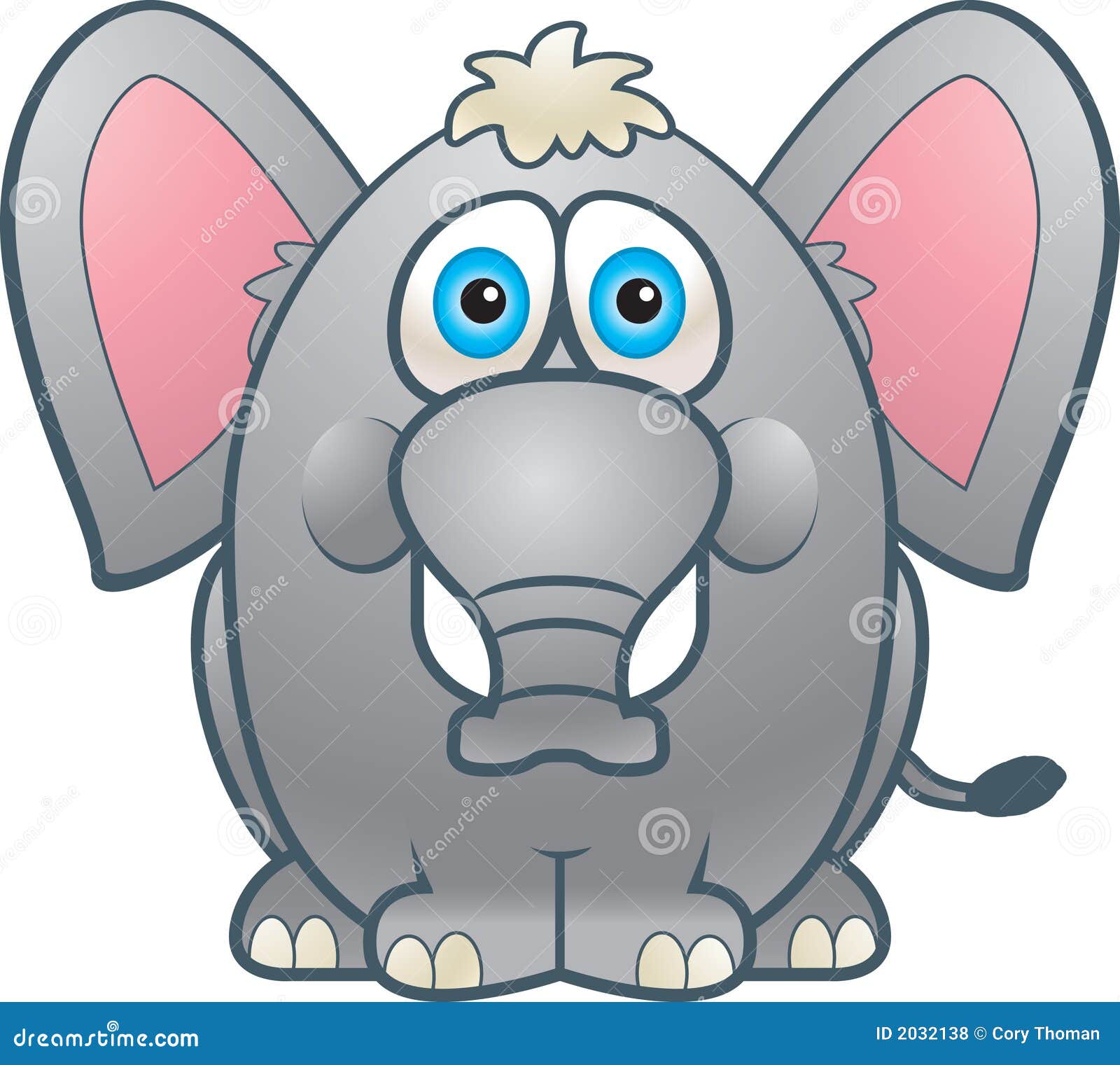 Elefante Gordo ilustração do vetor. Ilustração de animal - 2032138, image size:1600x1521