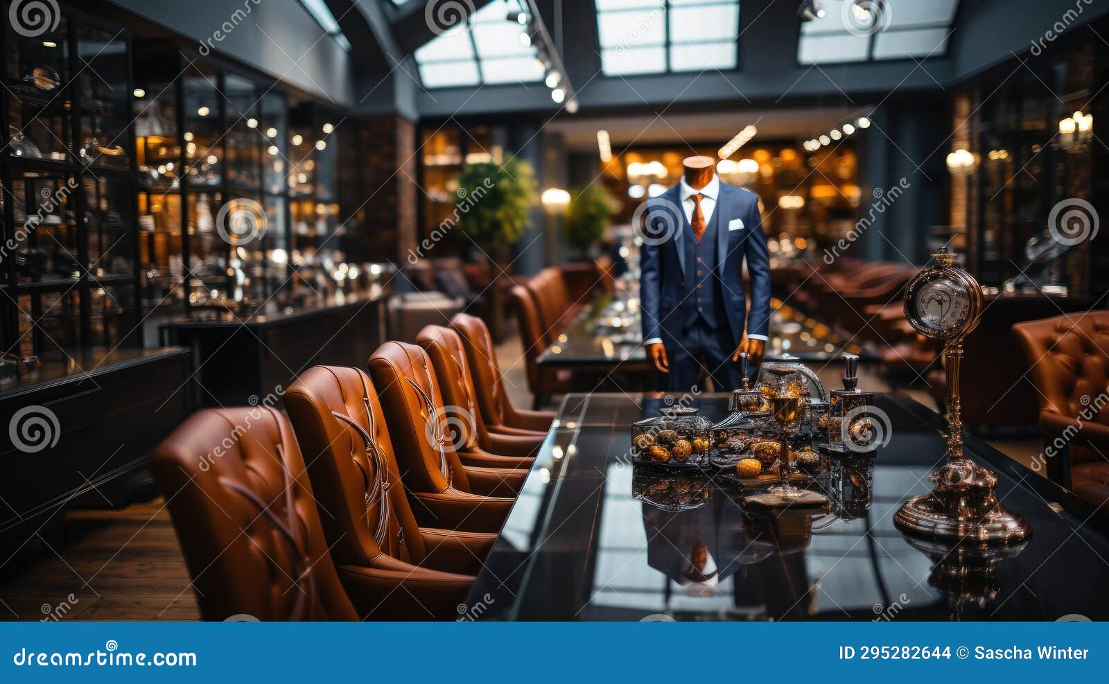 Elegance Defined Men S Suit Store Interior Stock Photo Image of classic, wardrobe 295282644