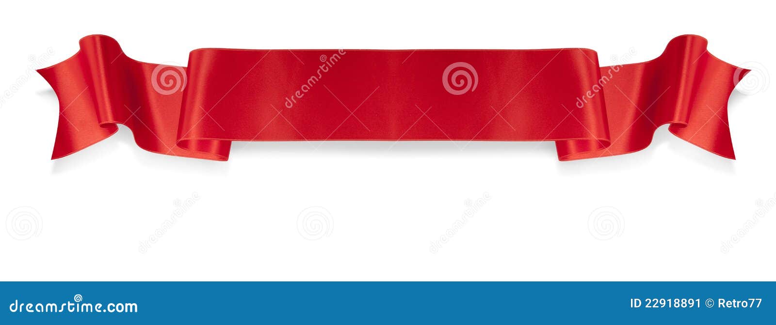 elegance red ribbon banner