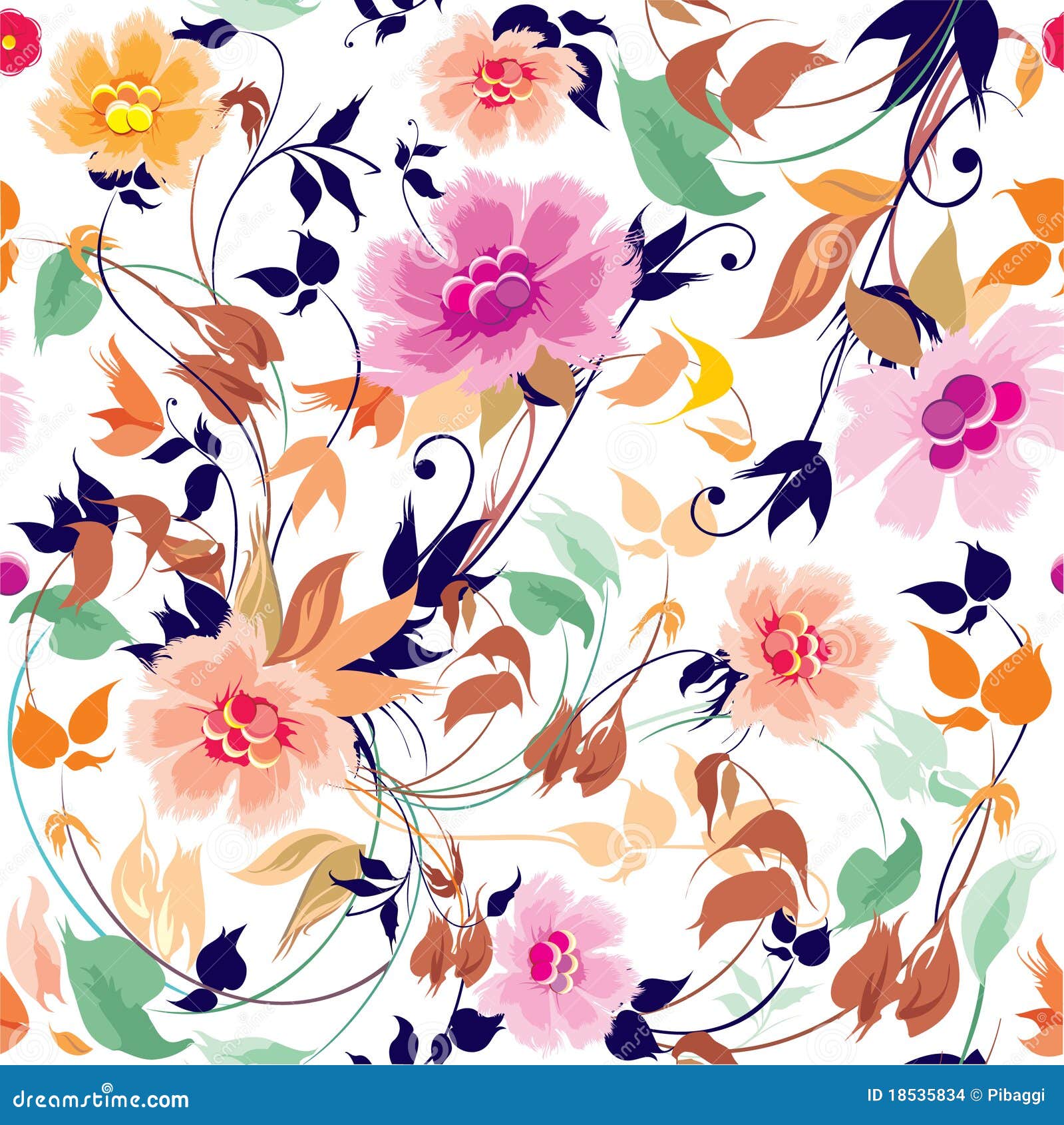 elegance seamless floral pattern