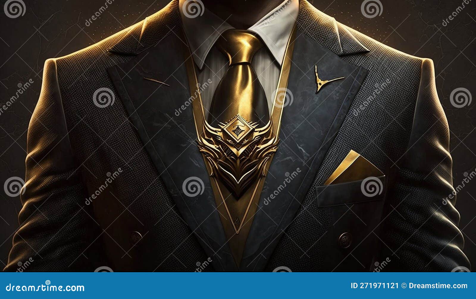 The Elegance of Wealth: a Close-Up Silhouette of a Rich Businessman in ...