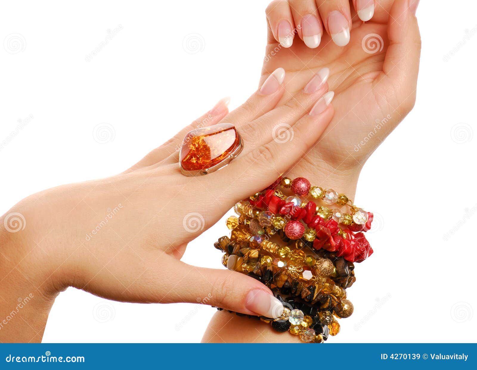 Elegance woman finger stock image. Image of hand, armlet 4270139