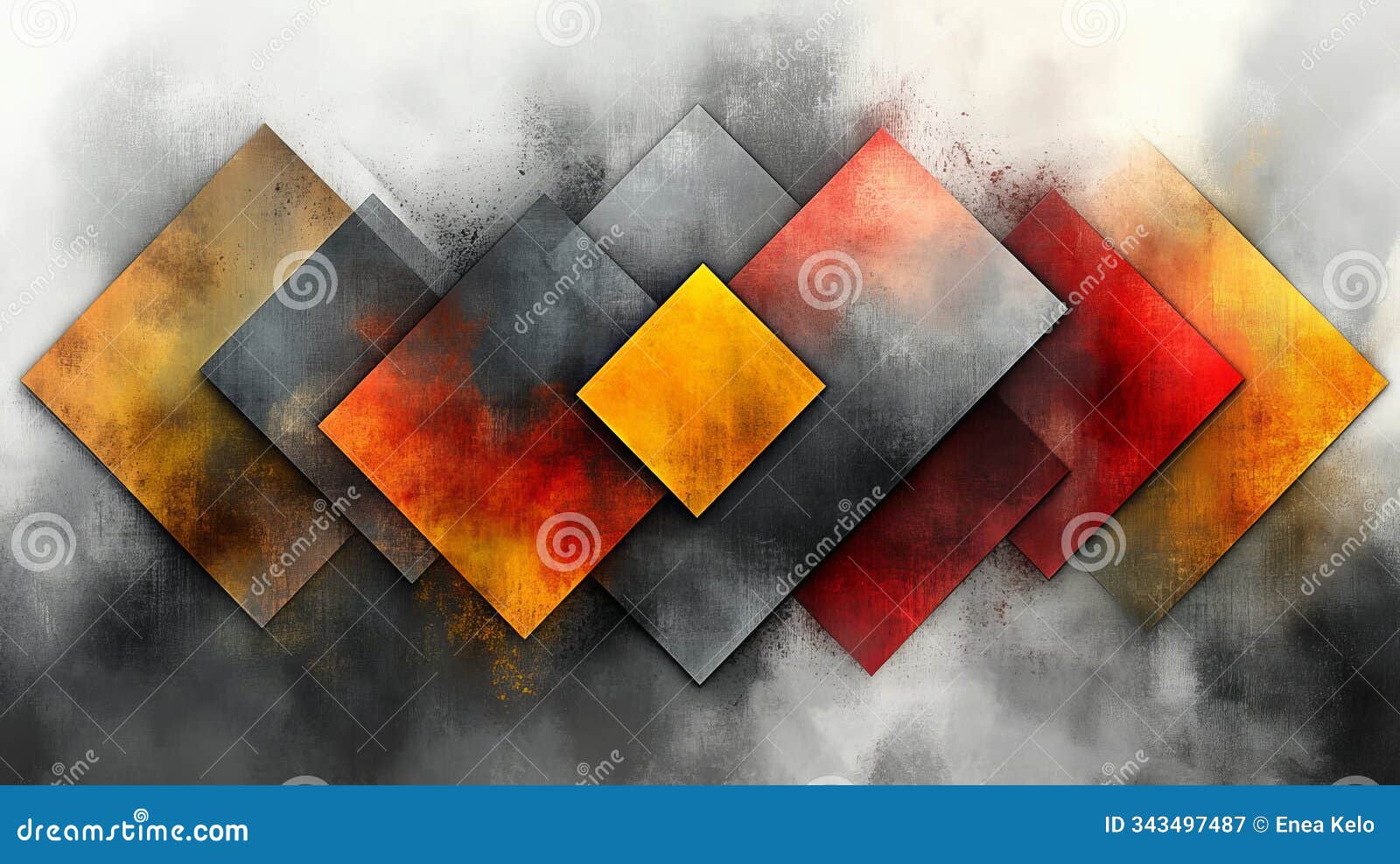 soft gray watercolor geometric s background