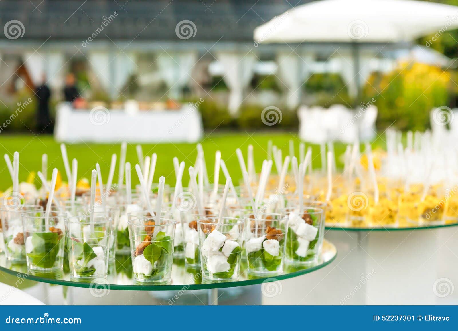 elegant appetizers stock image