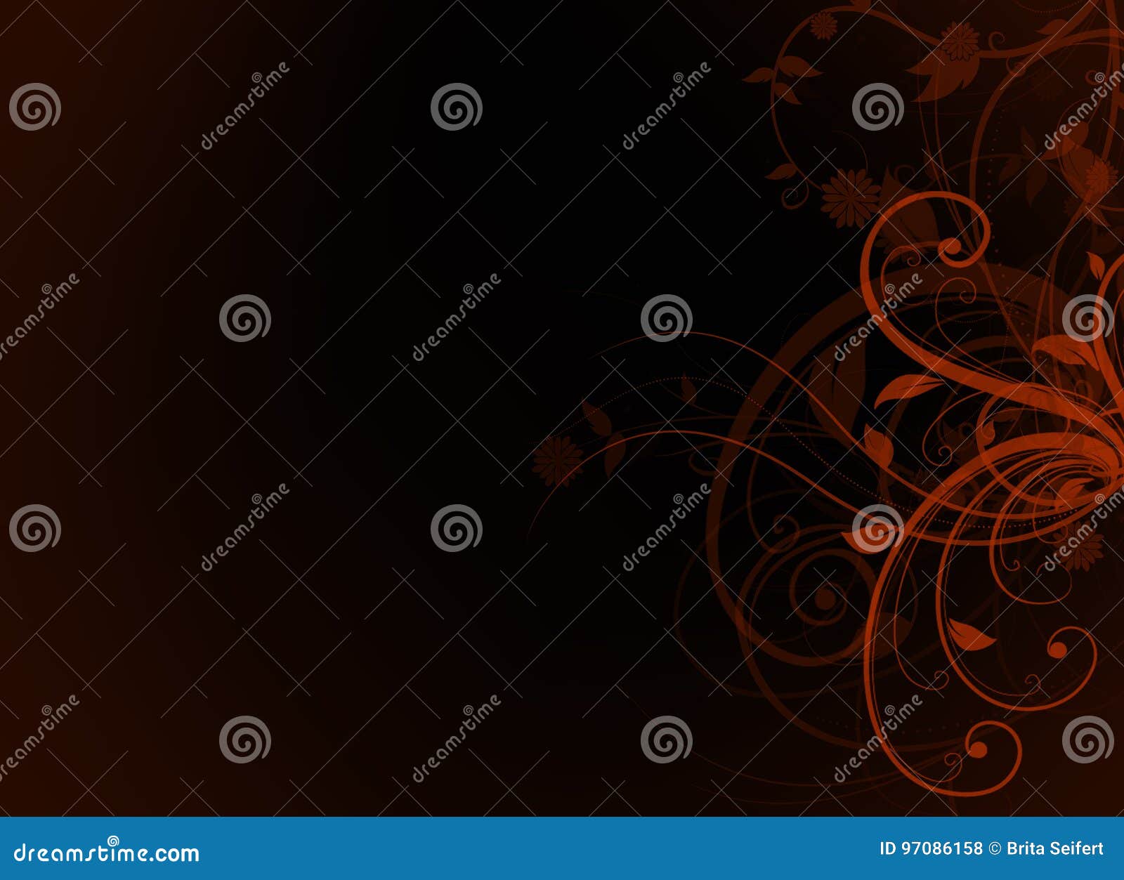 Elegant Background Black and Red Design Stock Illustration