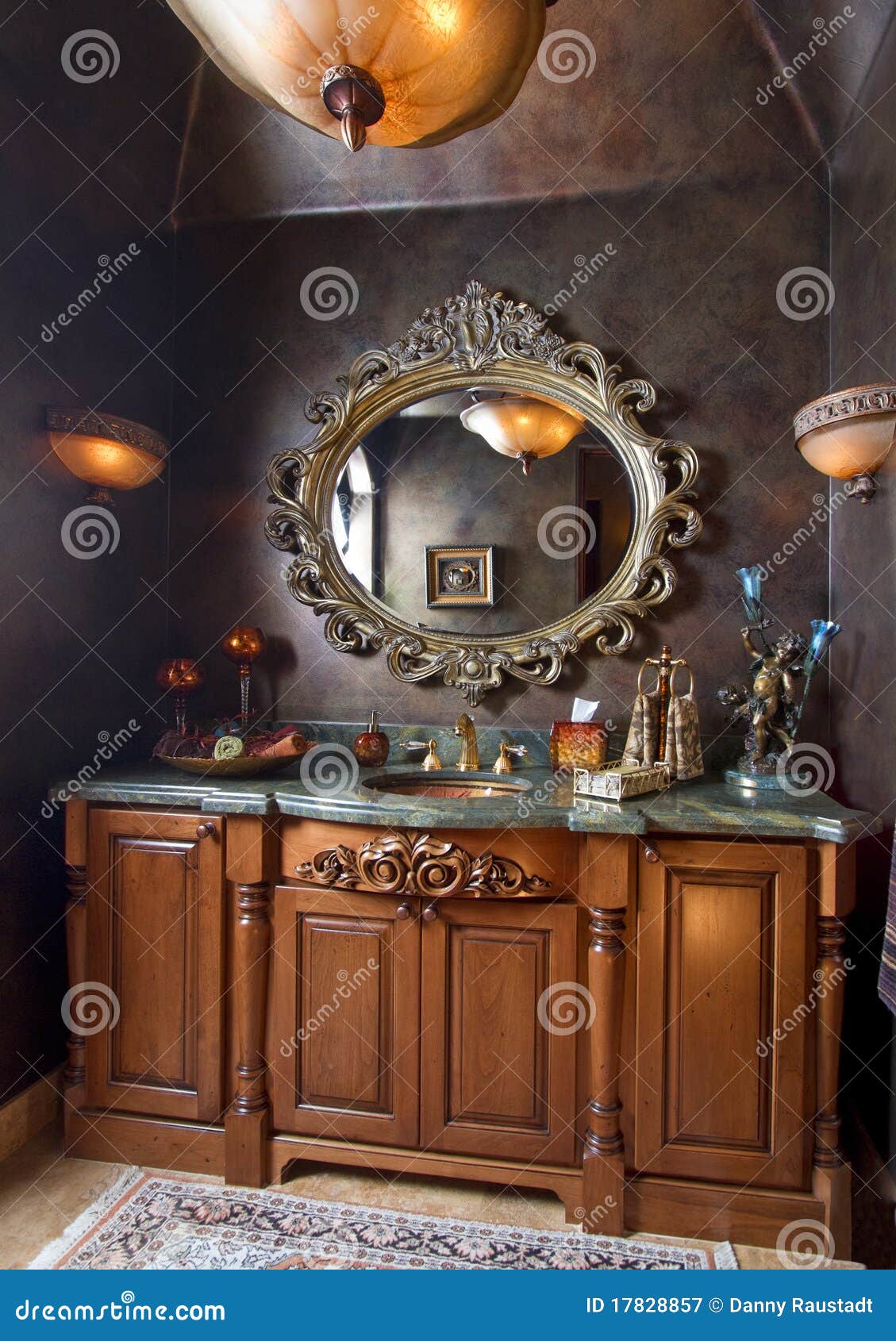 Elegant Bathroom Sink Counter Top Stock Image Image Of Indoor