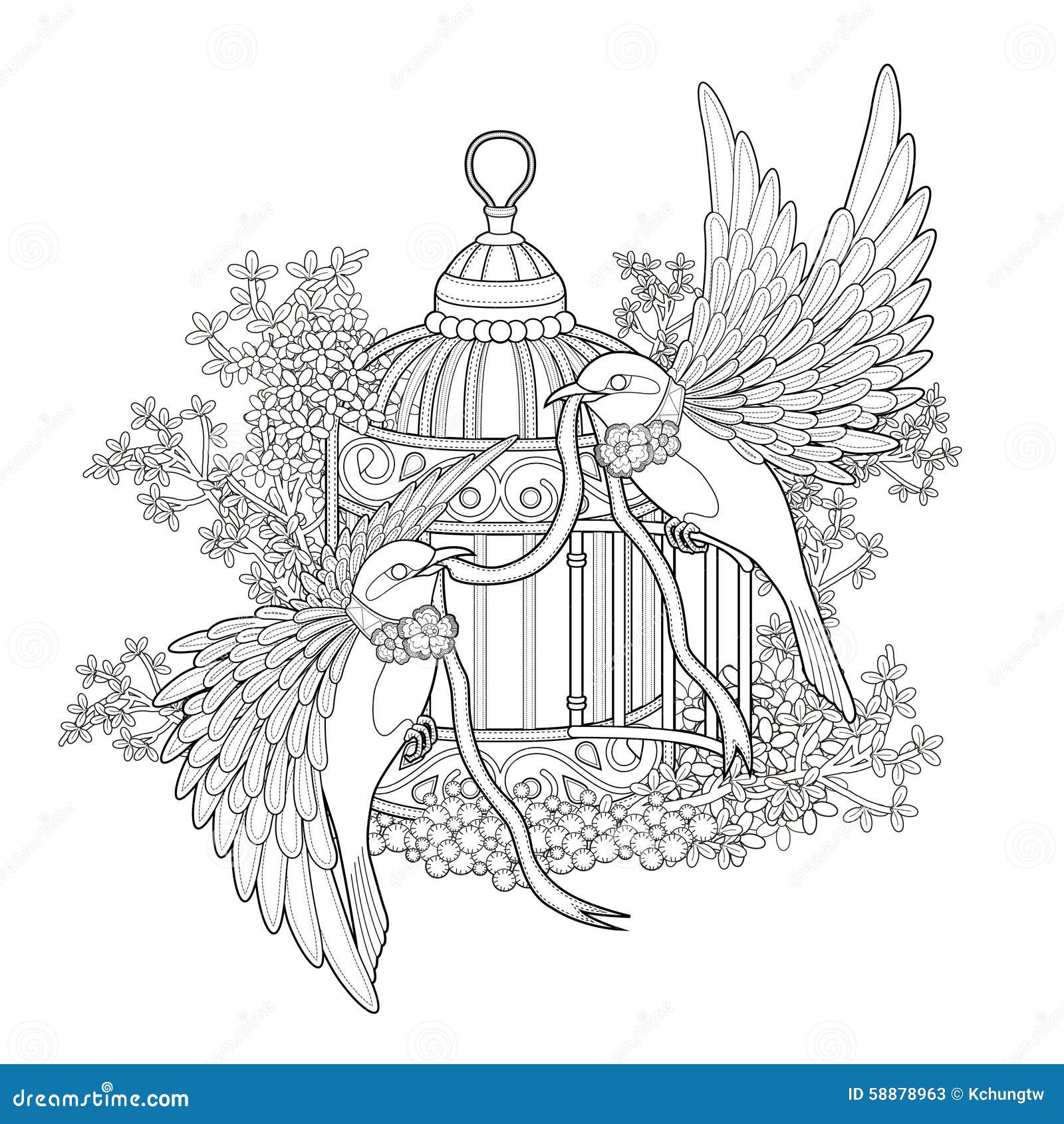 Mandala Bird Stock Illustrations – 21,21 Mandala Bird Stock ...