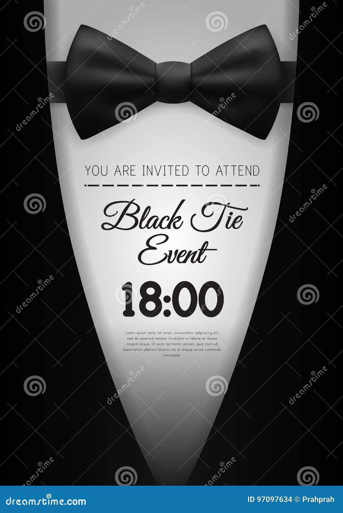 Black Tie Invitation Stock Illustrations 3 016 Black Tie Invitation Stock Illustrations Vectors Clipart Dreamstime