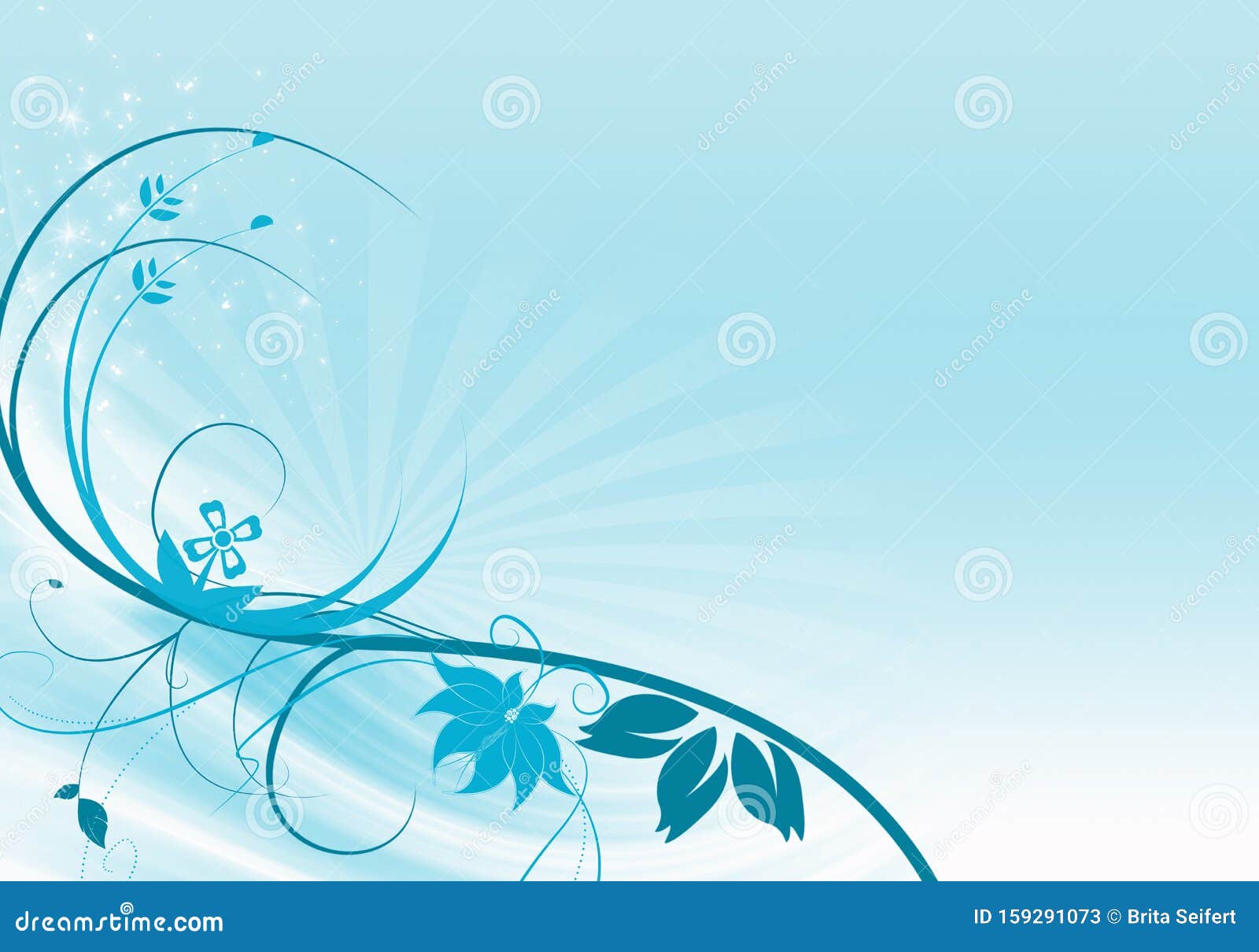 Elegant Blue Background with Swirls and Space for Your Text Stock Image -  Image of abstract, innovation: 159291073
