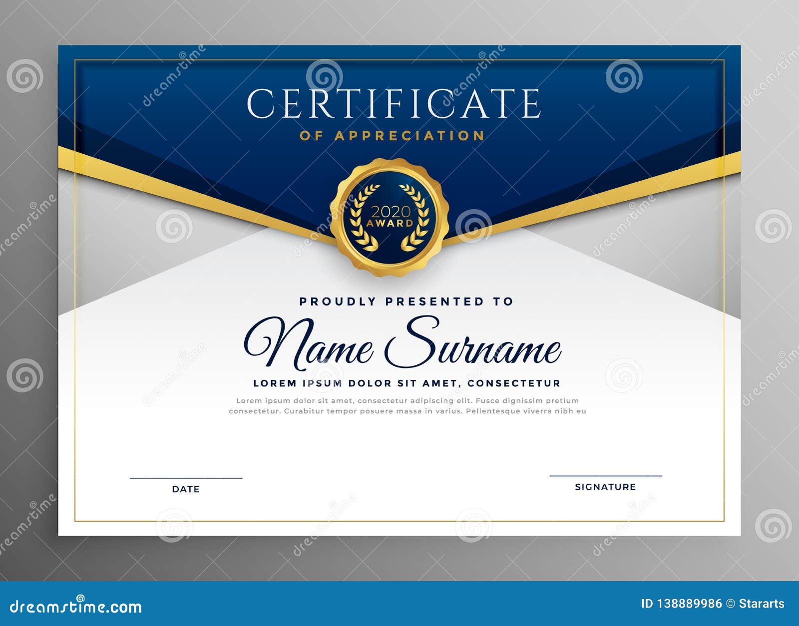 Certificate Template Stock Illustrations – 21,21 Certificate With Regard To Elegant Certificate Templates Free