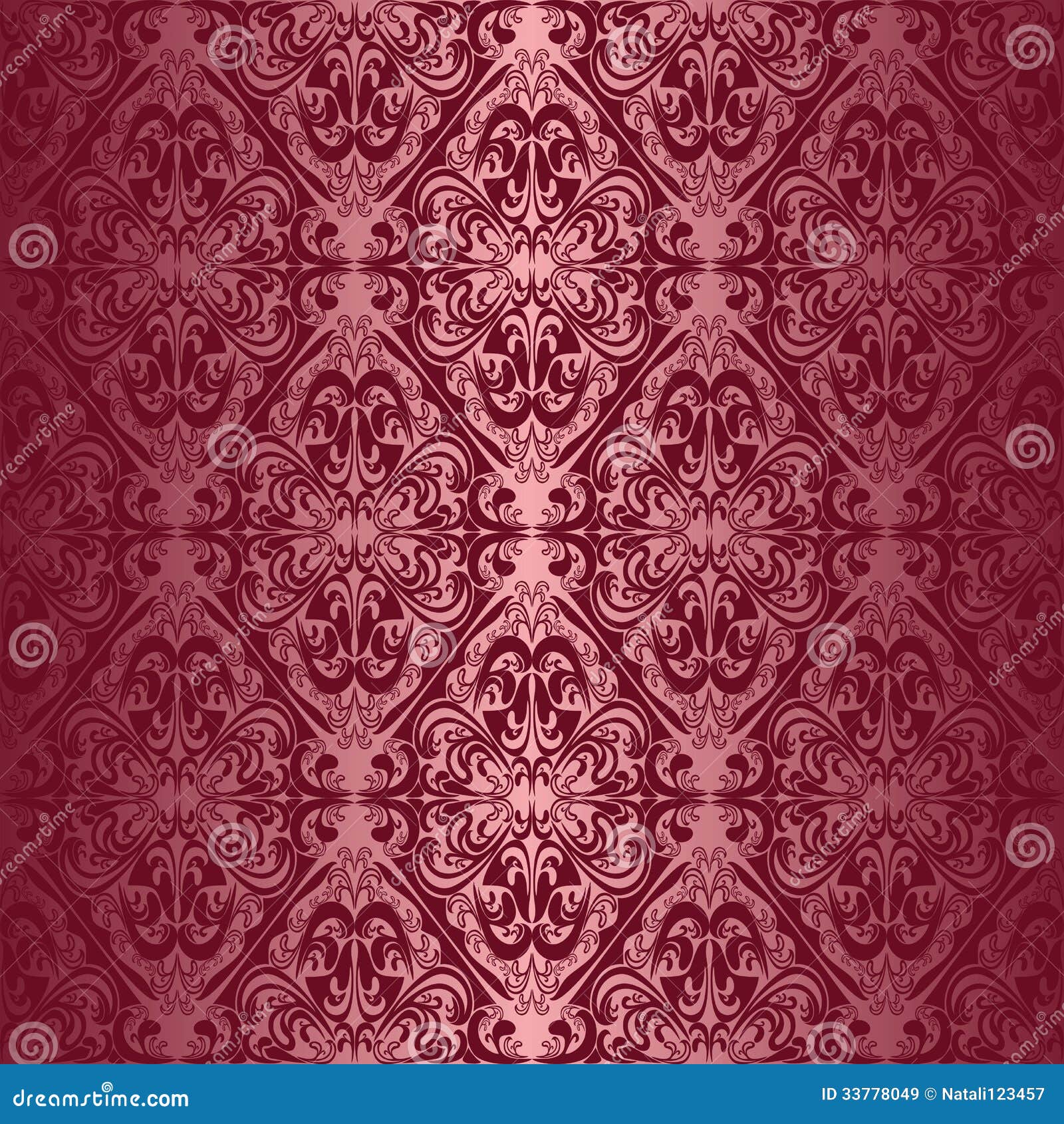 Elegant Bordeaux Naadloos Behang Vector Illustratie Illustration of