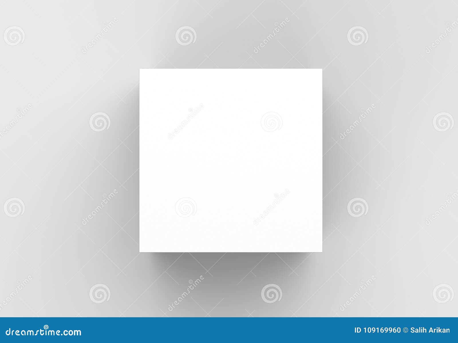 Download Elegant Box Mock Up Isolated On Soft Gray Background. 3D ...