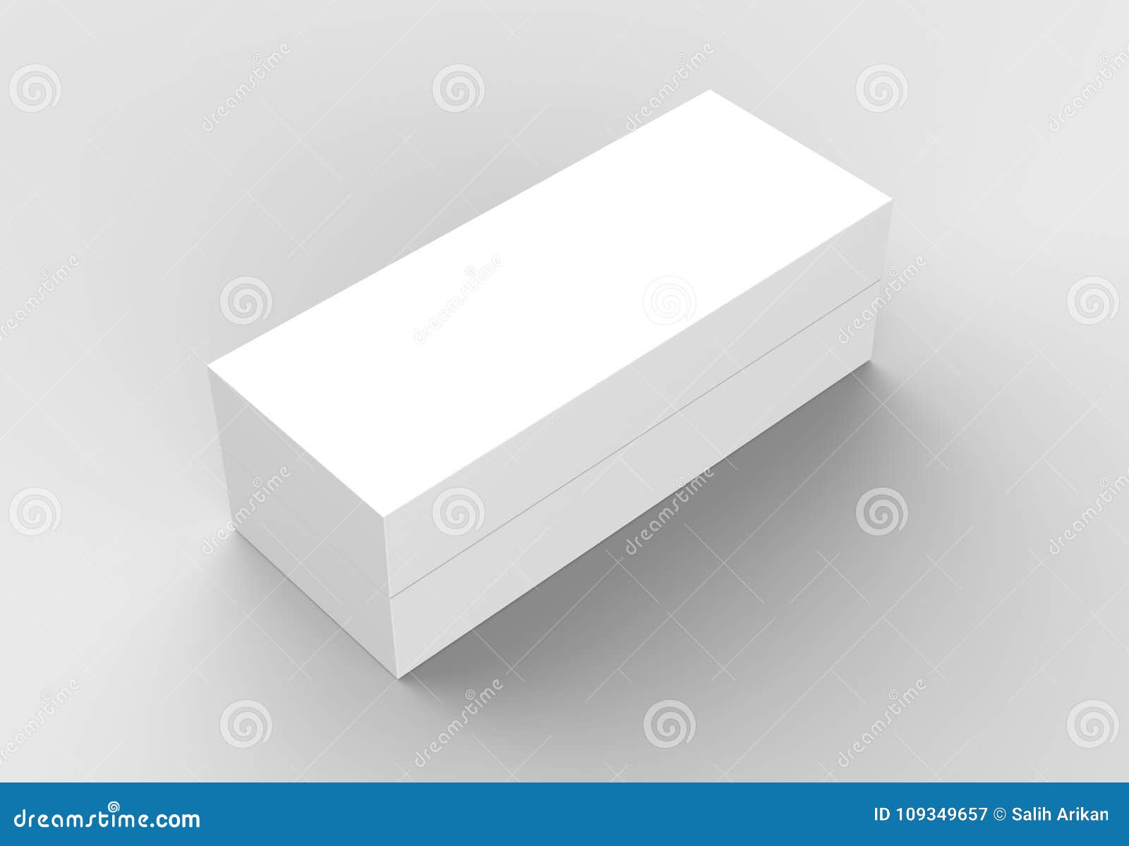 Download Elegant Box Mock Up On Soft Gray Background. 3D Illustr ...