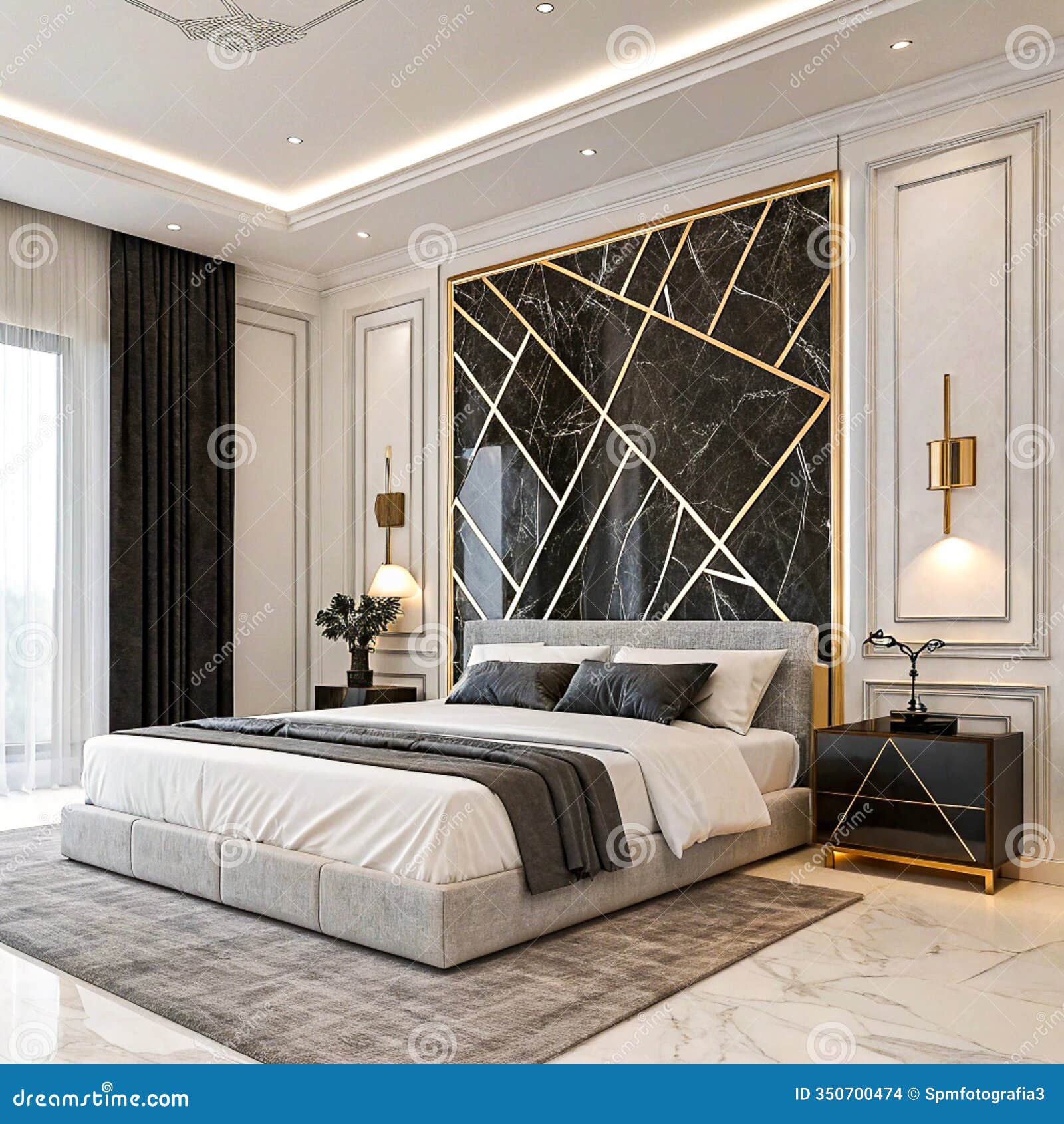 elegant and colorful headboards in a luxury room
