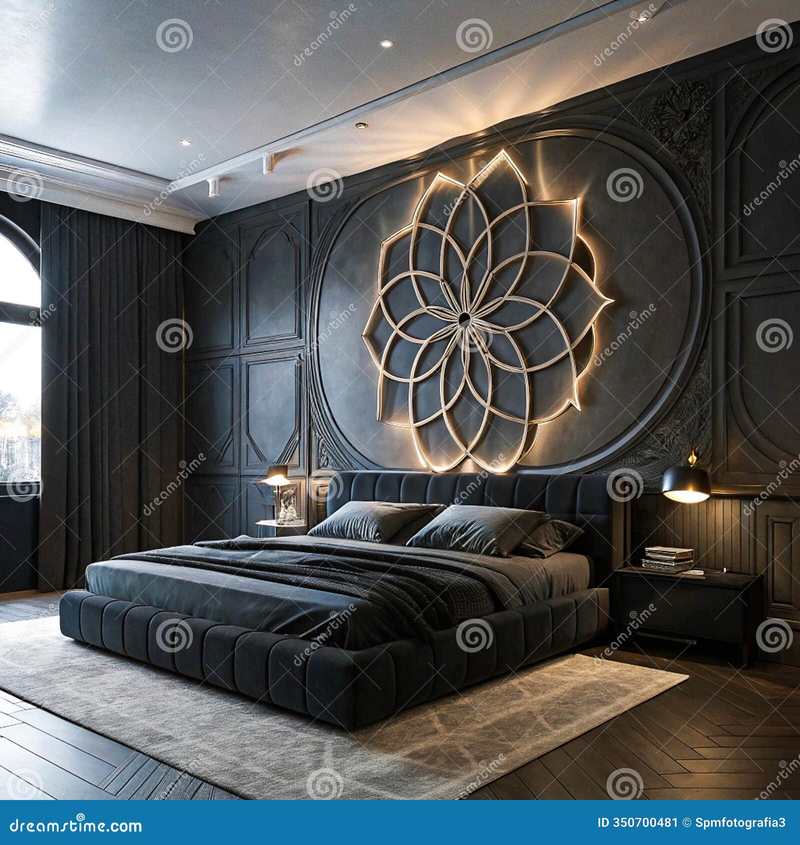 elegant and colorful headboards in a luxury room