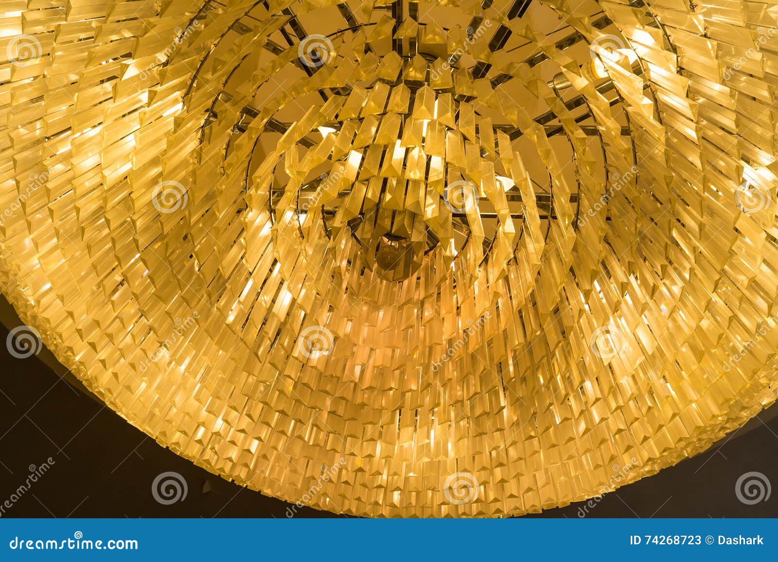 Elegant Crystal Chandelier in Mall Stock Image Image of bright