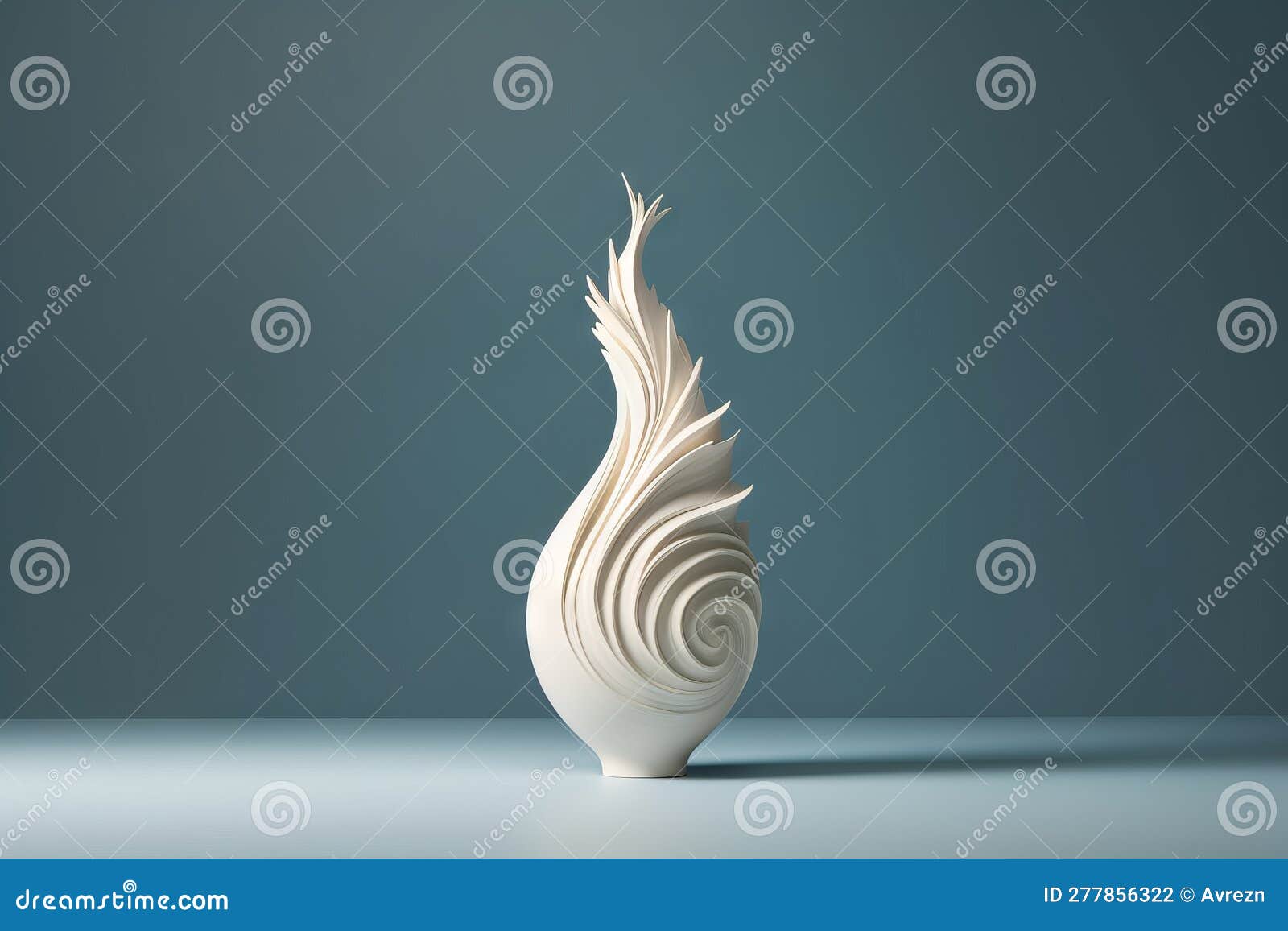 Elegant 3D Printed Vase Design for Home Decor, Generative AI Stock ...