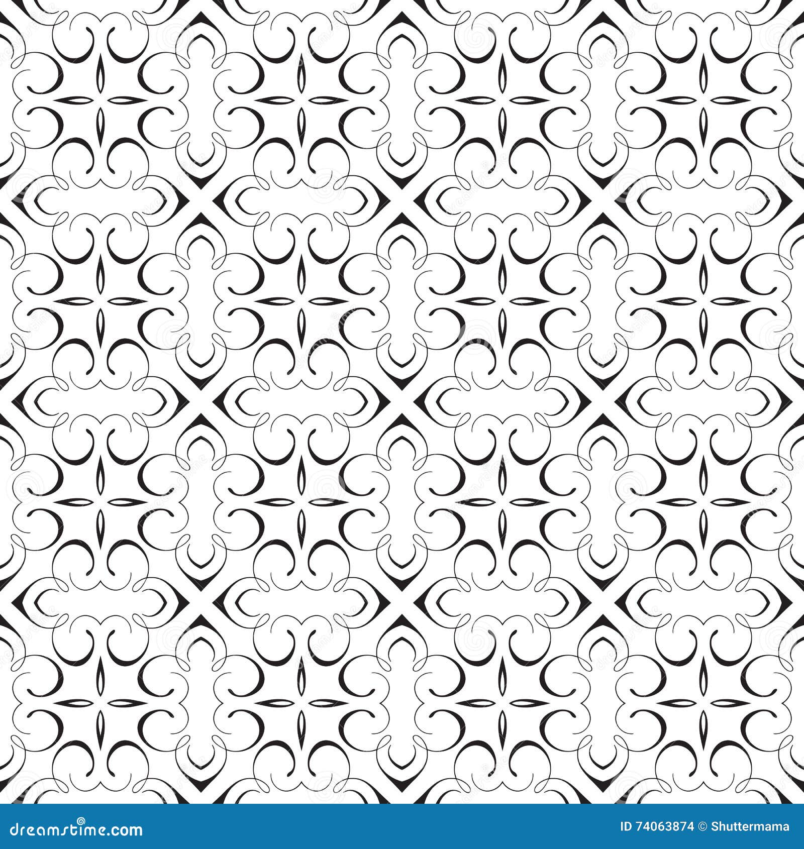 elegant damask calligraphy decorative geometric flourish fancy repeating seamless  pattern background 