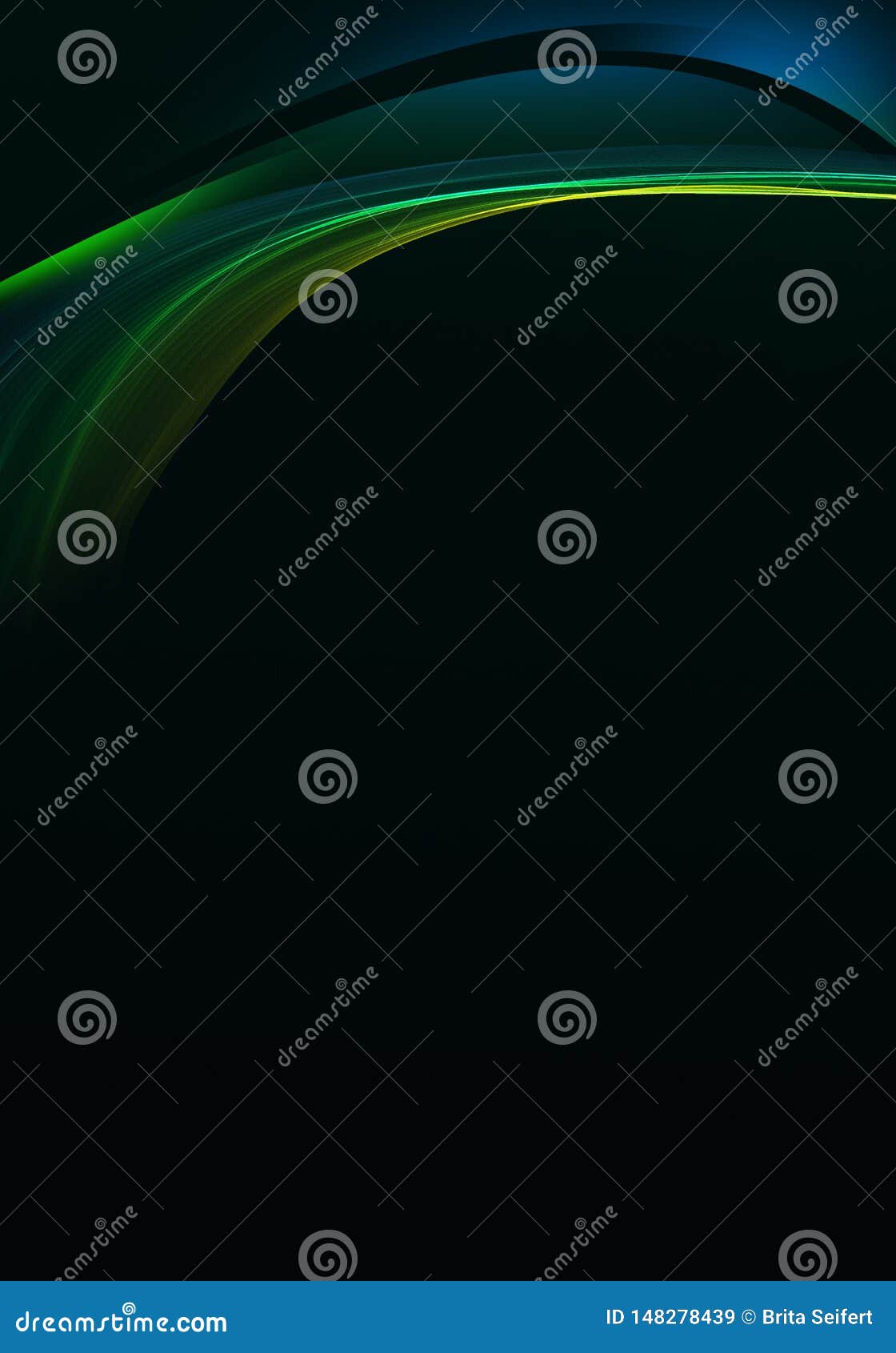 Elegant Dark Green Abstract Background Design with Space for Your Text Stock Illustration