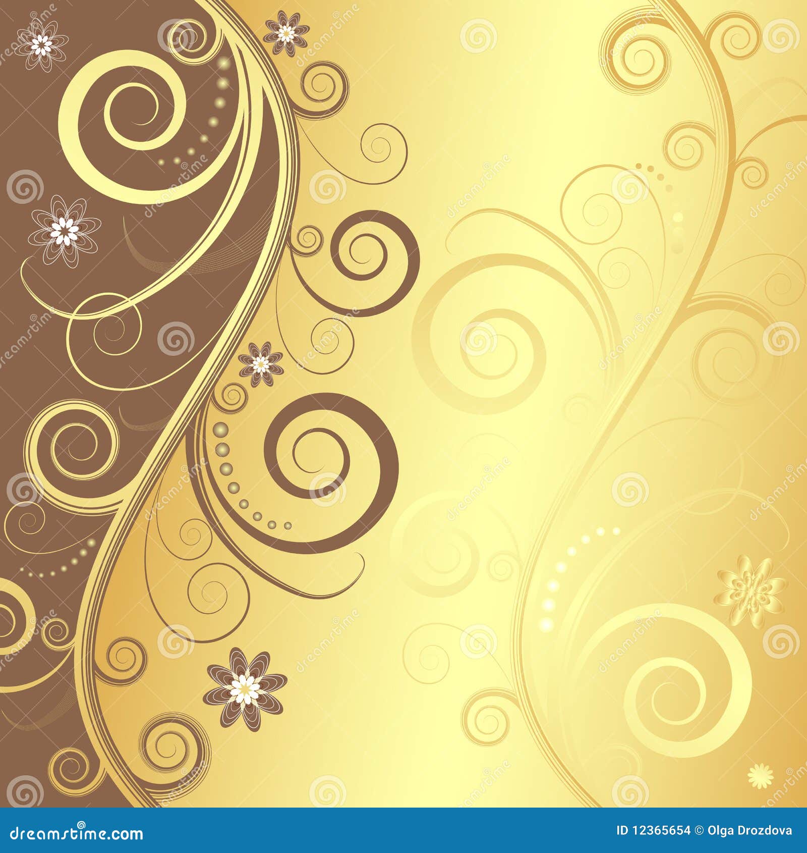 Elegant Floral Background (vector) Stock Images - Image: 12365654