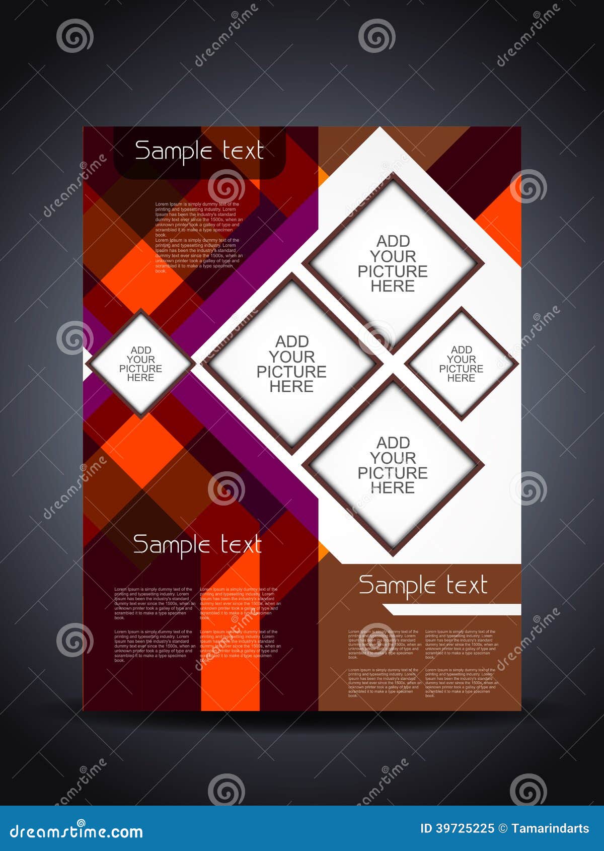 Elegant Flyer Or Cover Design Template Stock Vector Illustration Of Banner Corporate