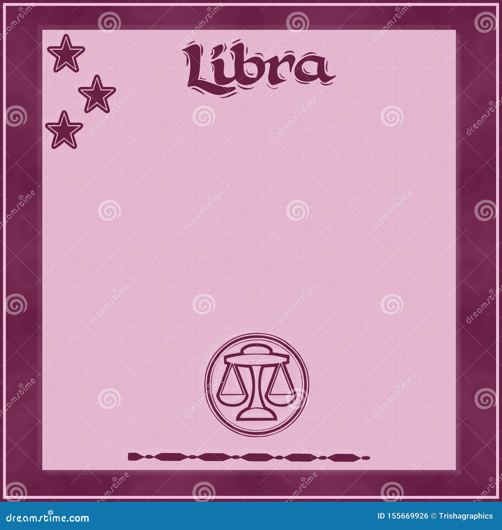 elegant frame with zodiac sign-libra