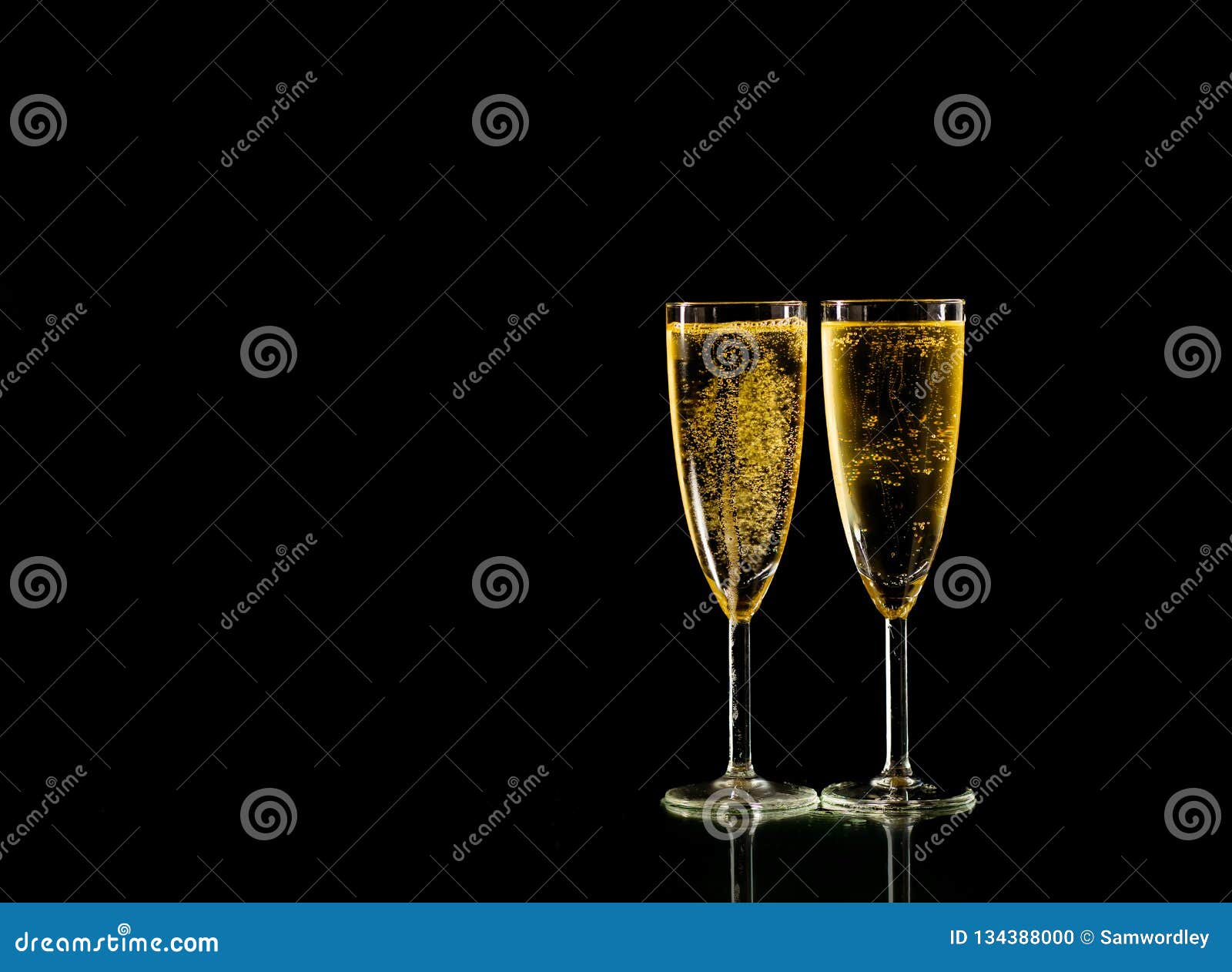2 Champagne glasses Stock Photo by ©magann 19315611