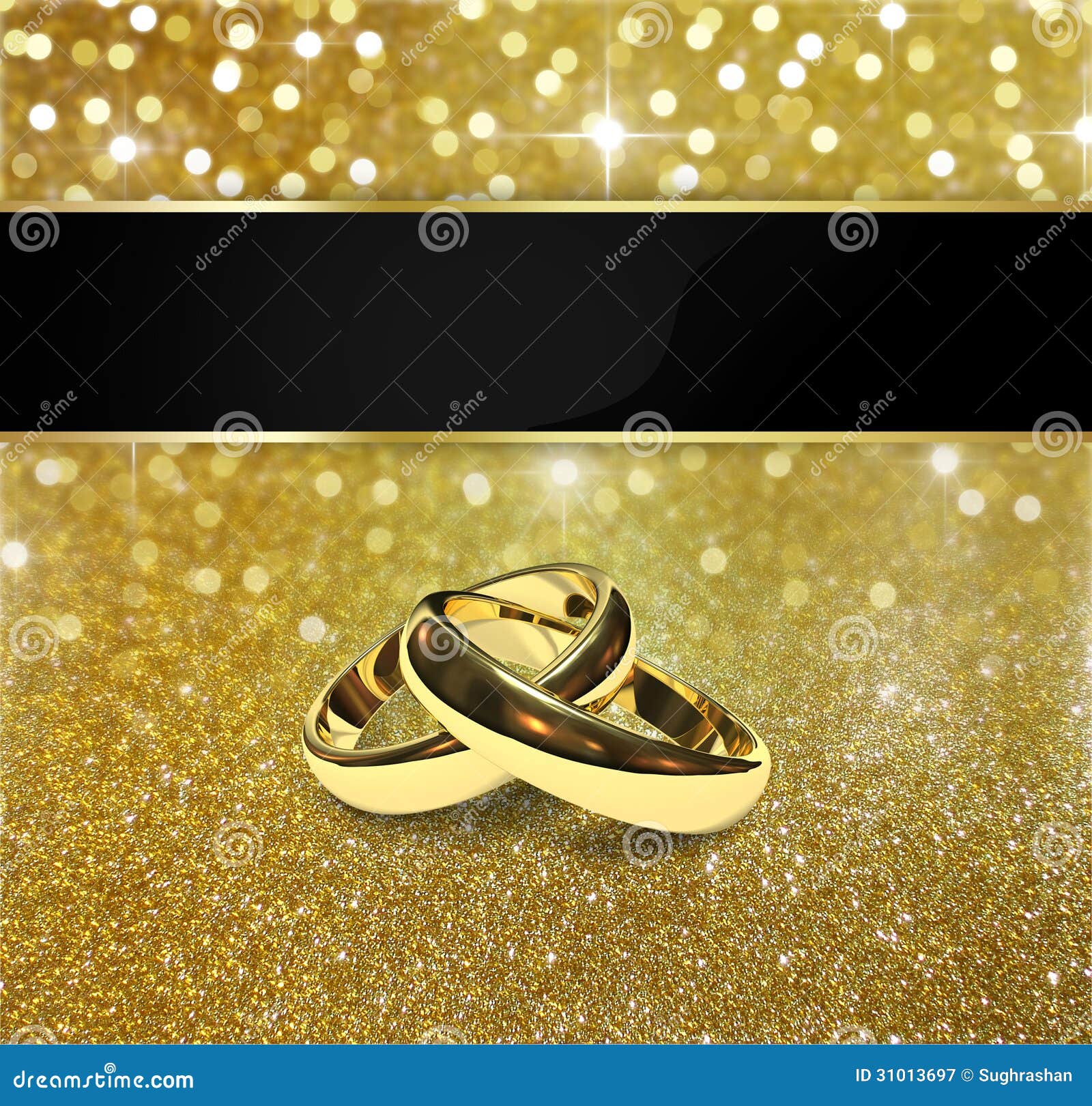 Elegant Glitter Wedding Rings Royalty Free Stock Photography - Image ...