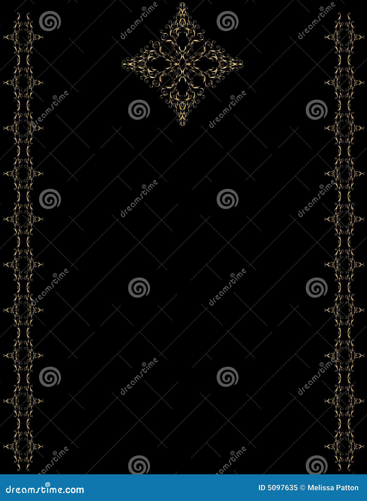 Elegant Gold Black Background Stock Vector - Illustration of decorative